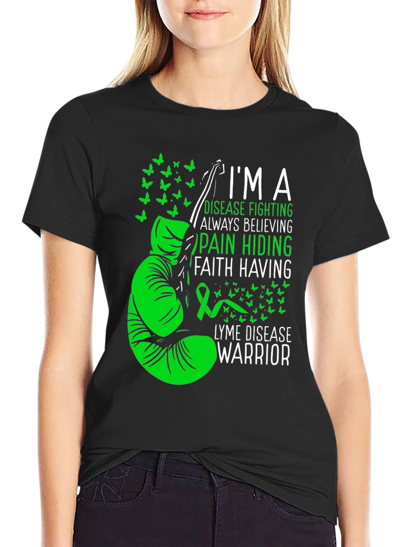 Lyme Disease Warrior Graphic T-Shirt