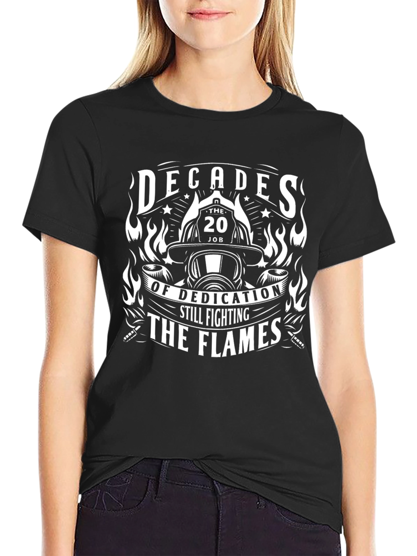 Firefighter Dedication T-Shirt - Still Fighting The Flames