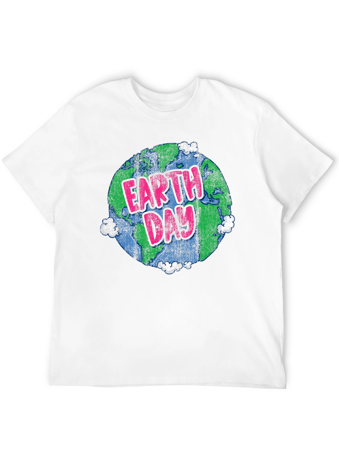 Earth Day T-Shirt - Graphic Print Black Tee