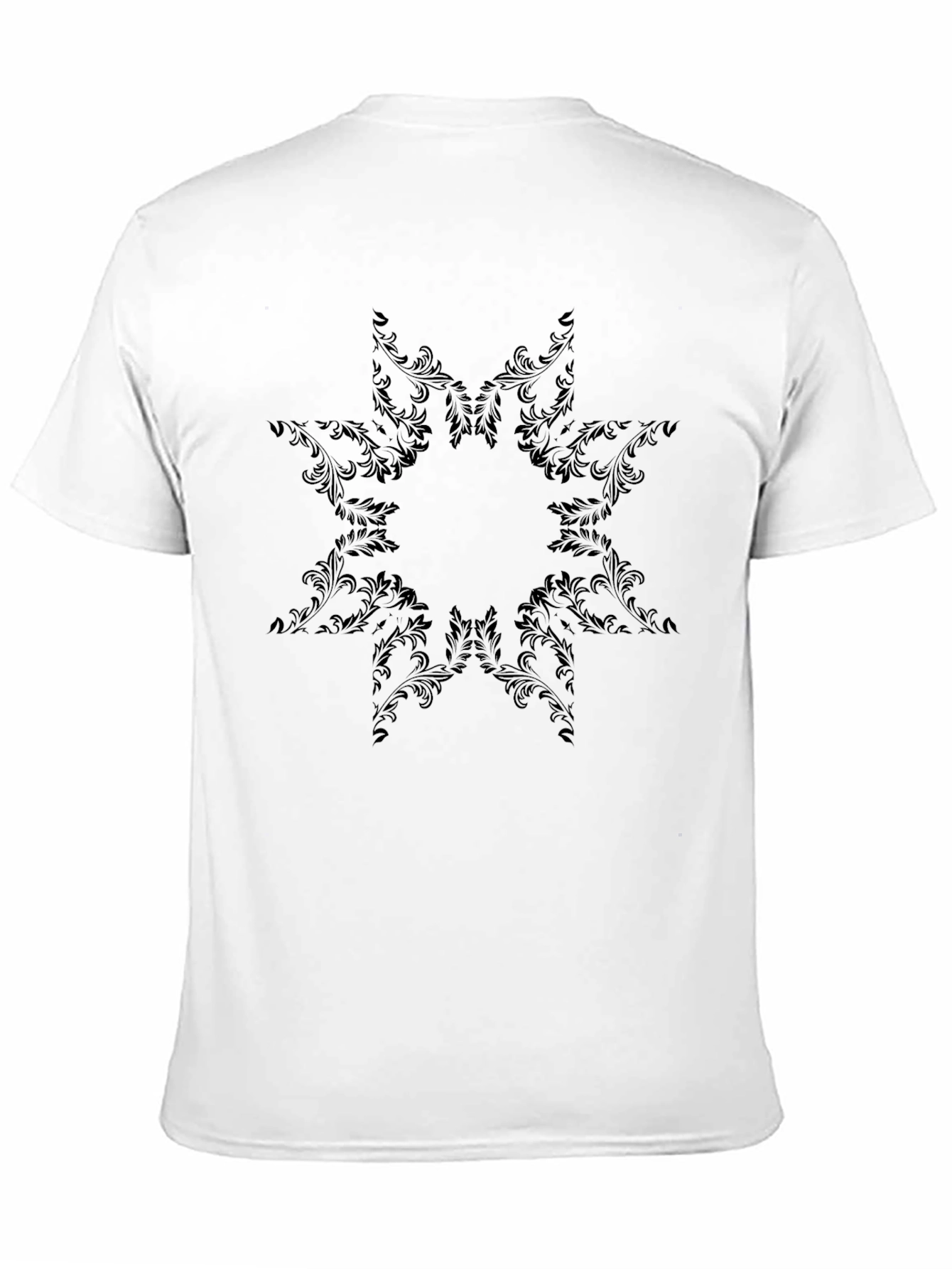 Black Floral Print Tee - Stylish & Unique