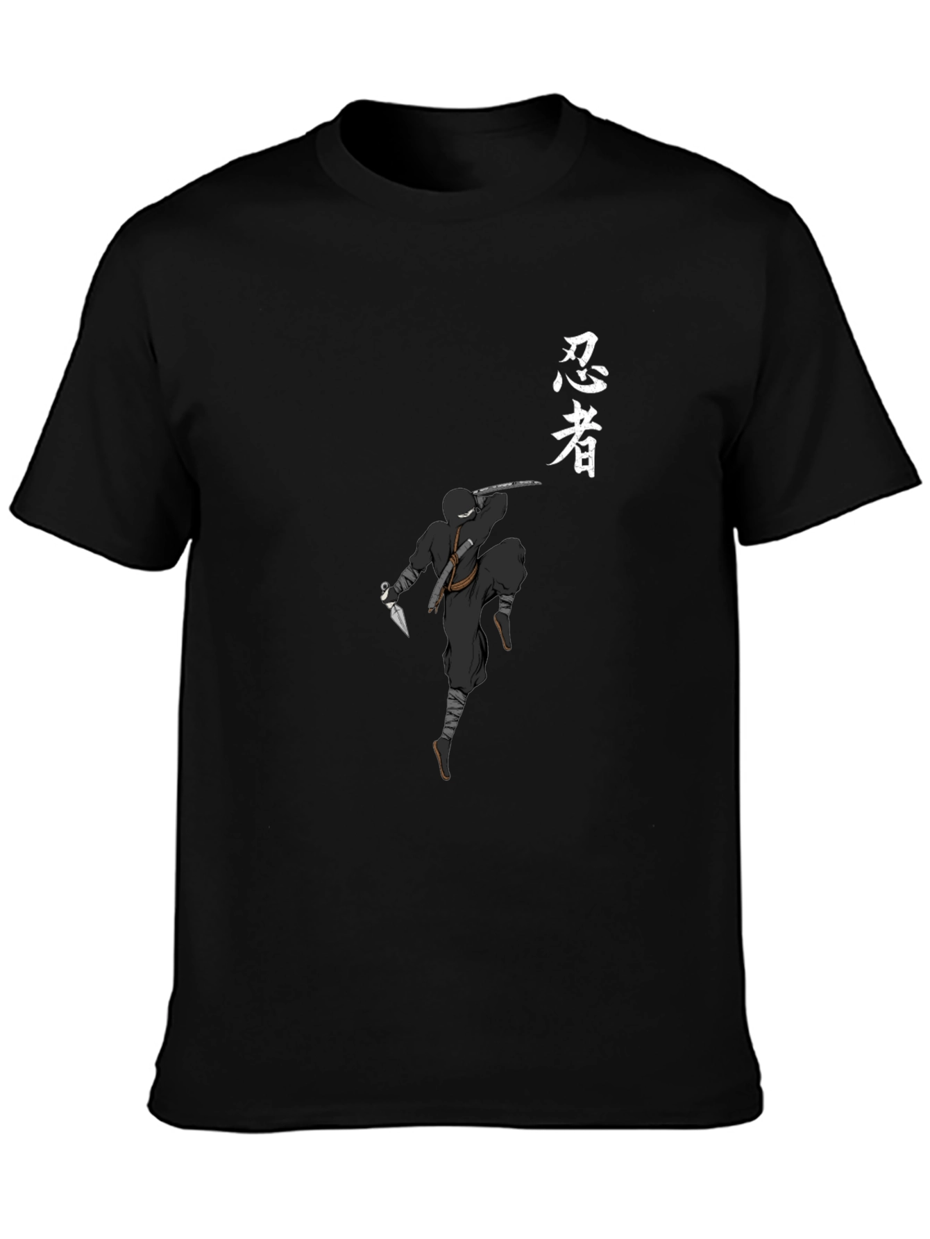 Ninja Graphic T-Shirt - Cool Black Tee