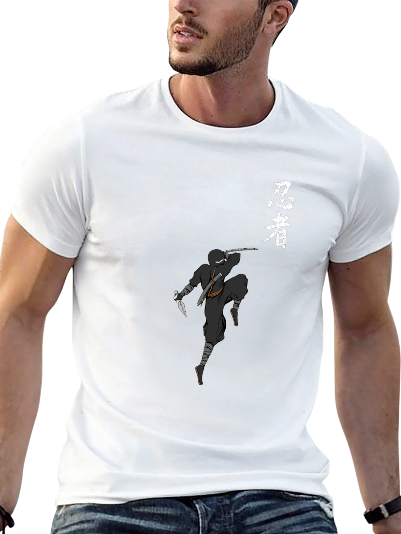 Ninja Graphic T-Shirt - Cool Black Tee