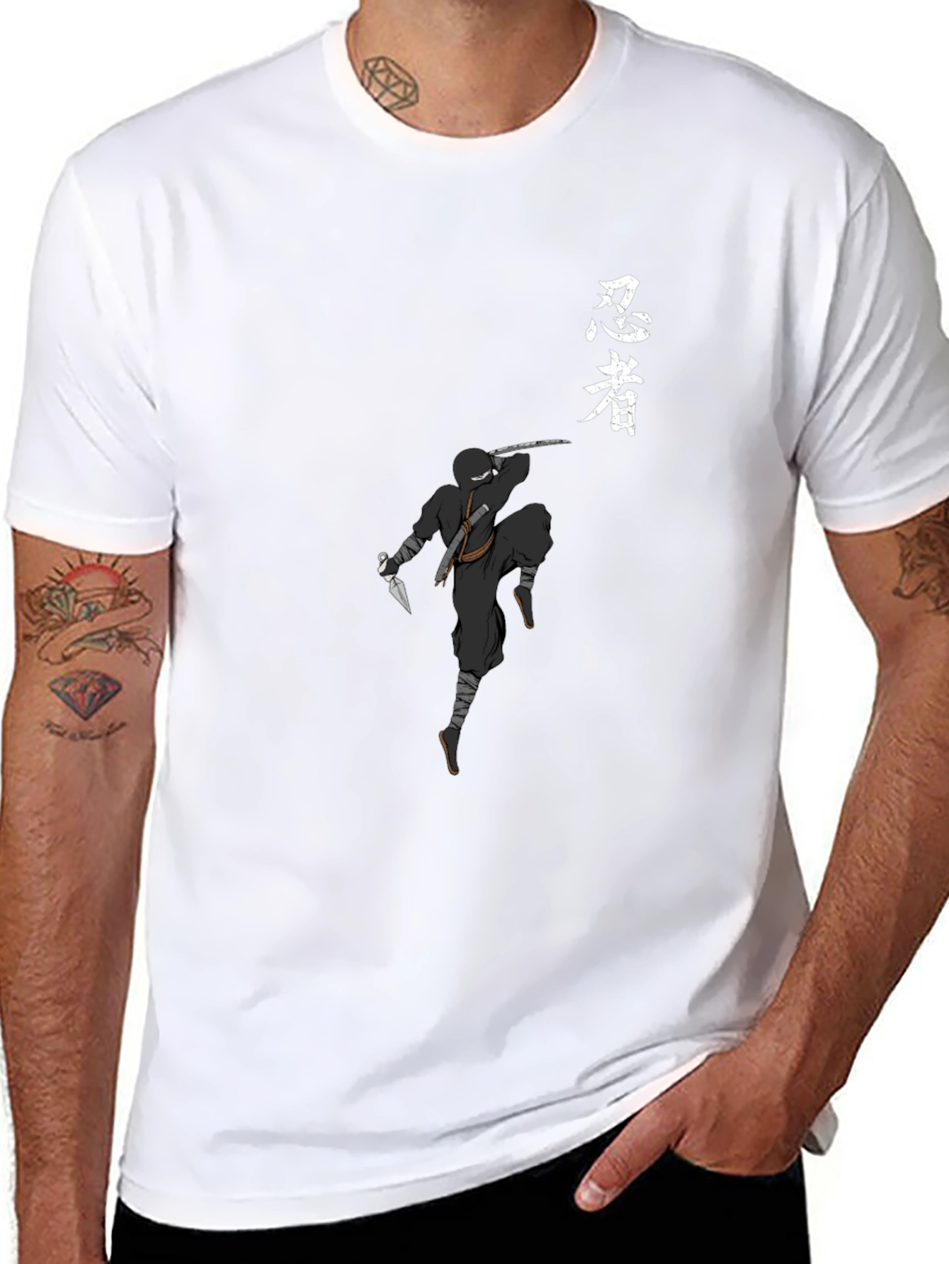 Ninja Graphic T-Shirt - Cool Black Tee