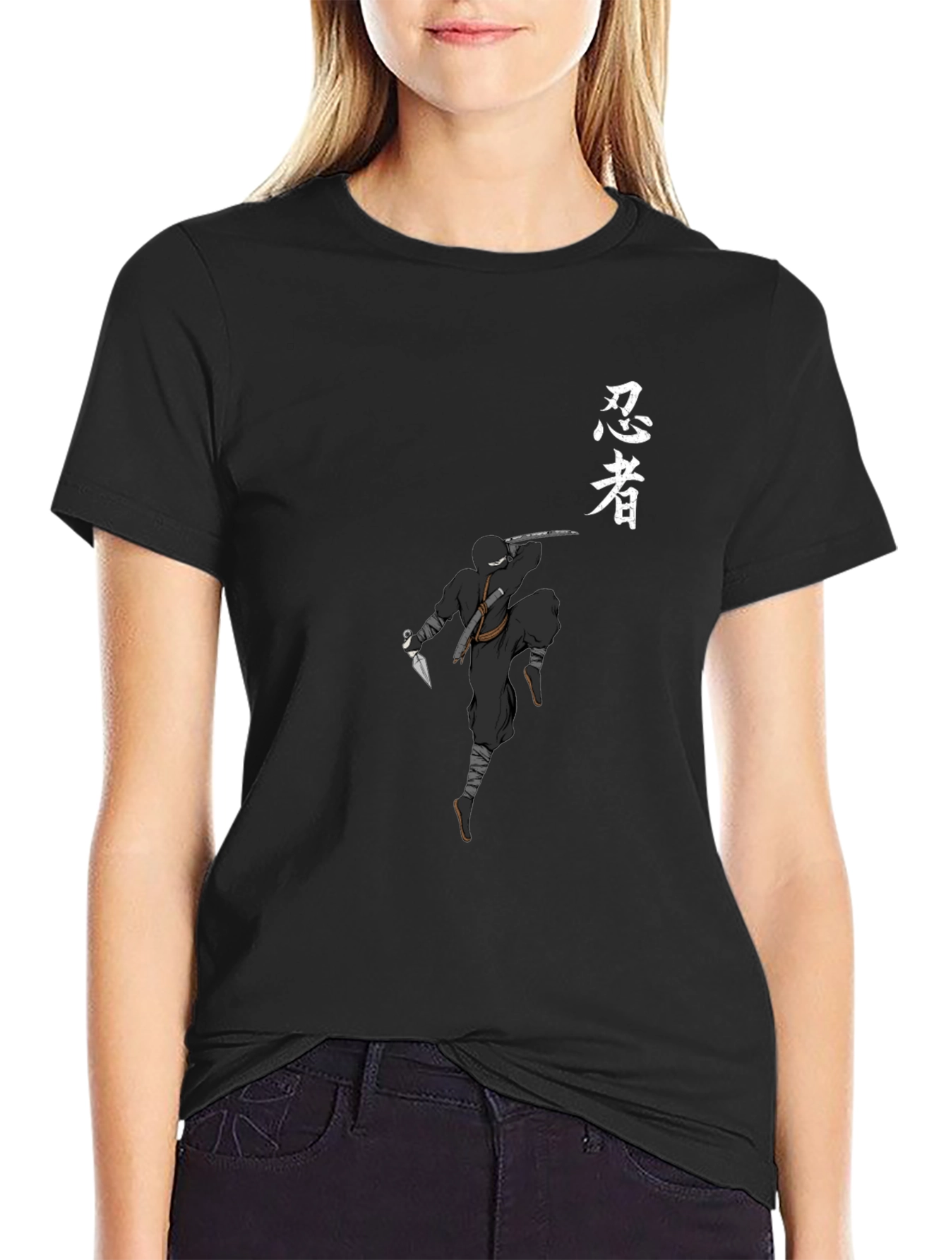 Ninja Graphic T-Shirt - Cool Black Tee