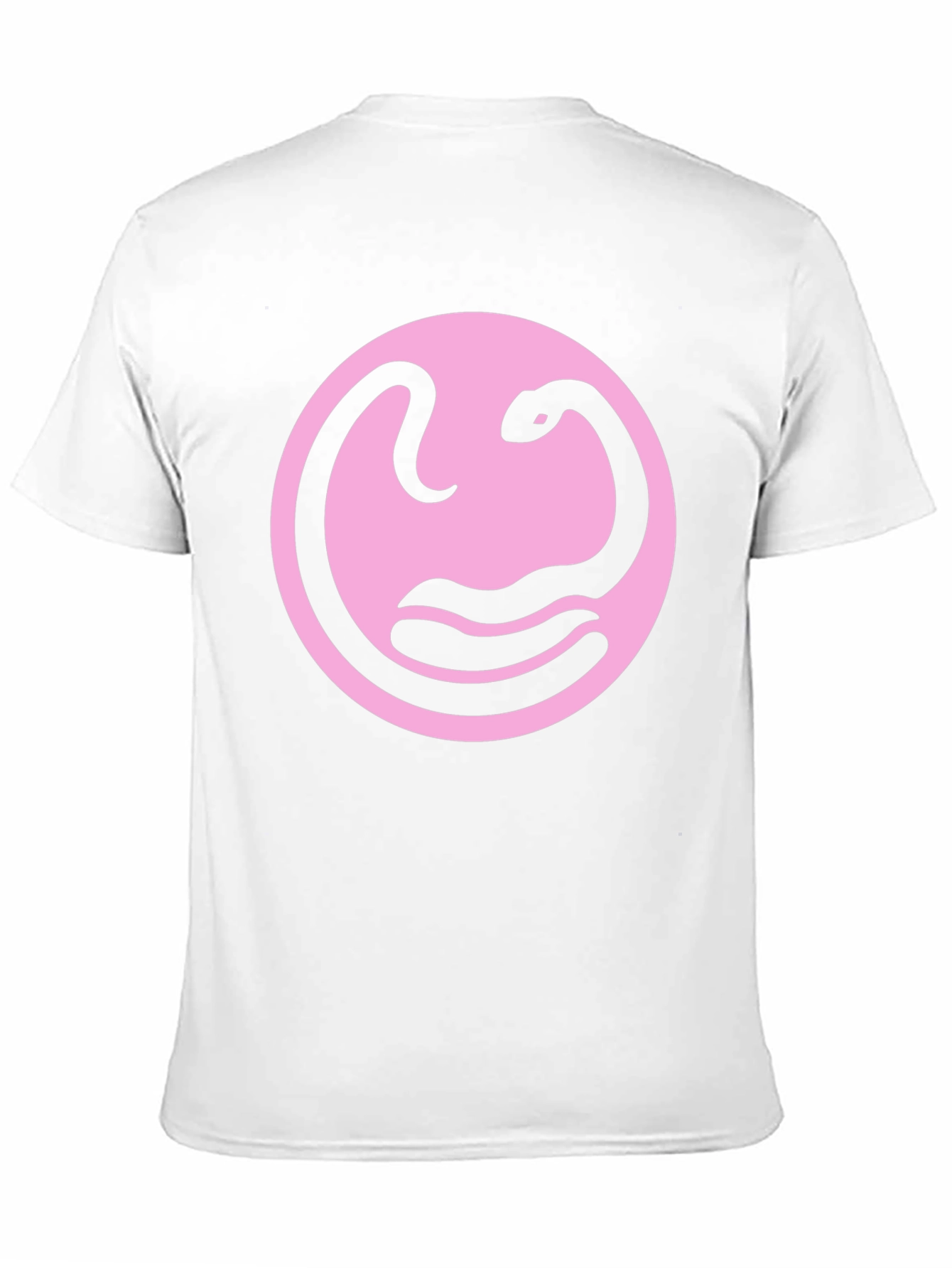 Snake Circle Graphic Tee - Stylish Black T-Shirt