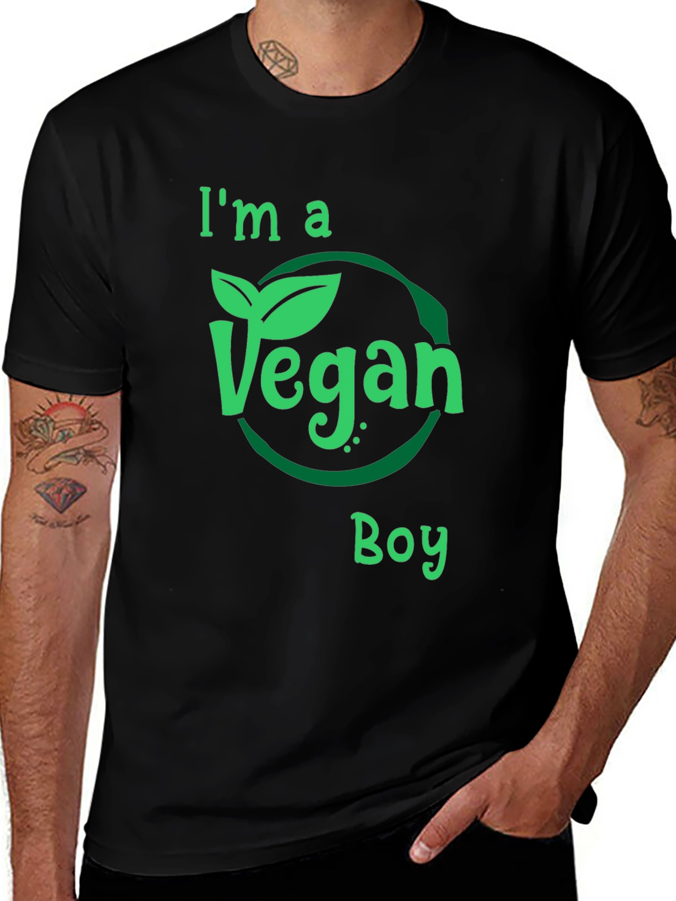 Vegan Boy Tee - Plant Based Lifestyle Shirt