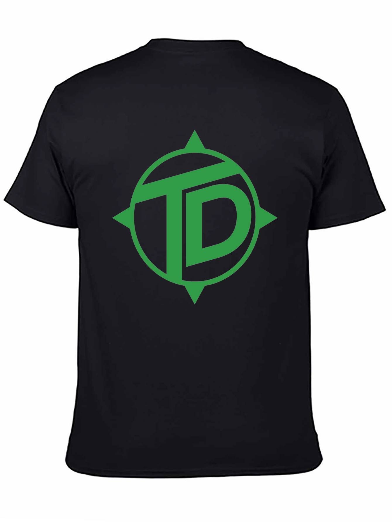 TD Green Logo Black T-Shirt