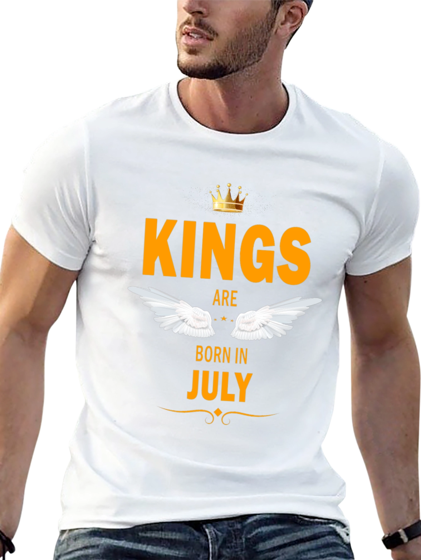 Kings Born in July Black T-Shirt