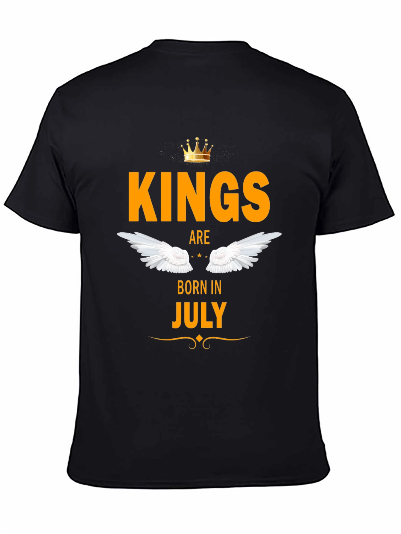 Kings Born in July Black T-Shirt