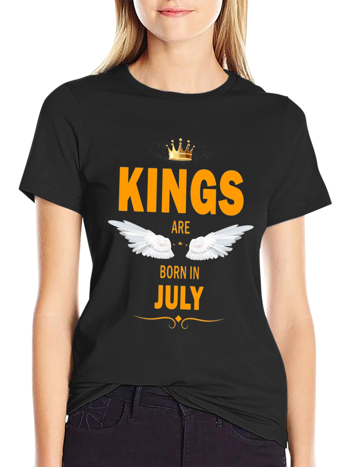 Kings Born in July Black T-Shirt
