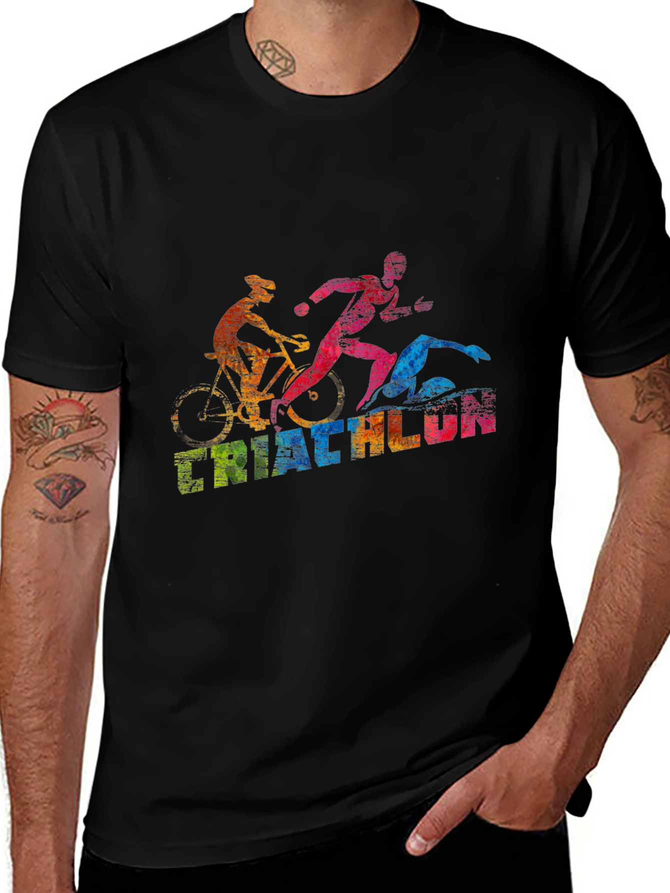 Triathlon T-Shirt: Swim Bike Run!