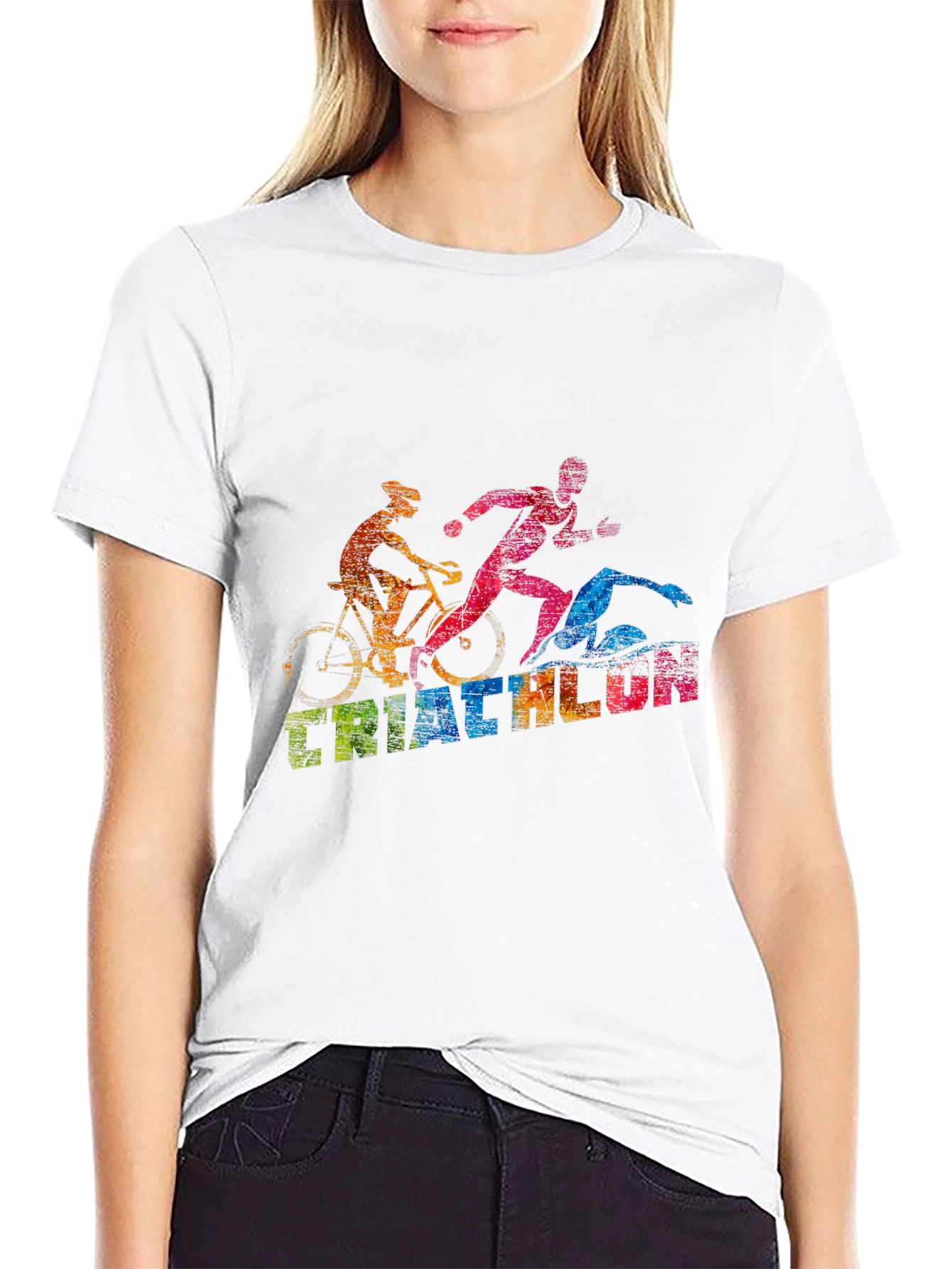 Triathlon T-Shirt: Swim Bike Run!