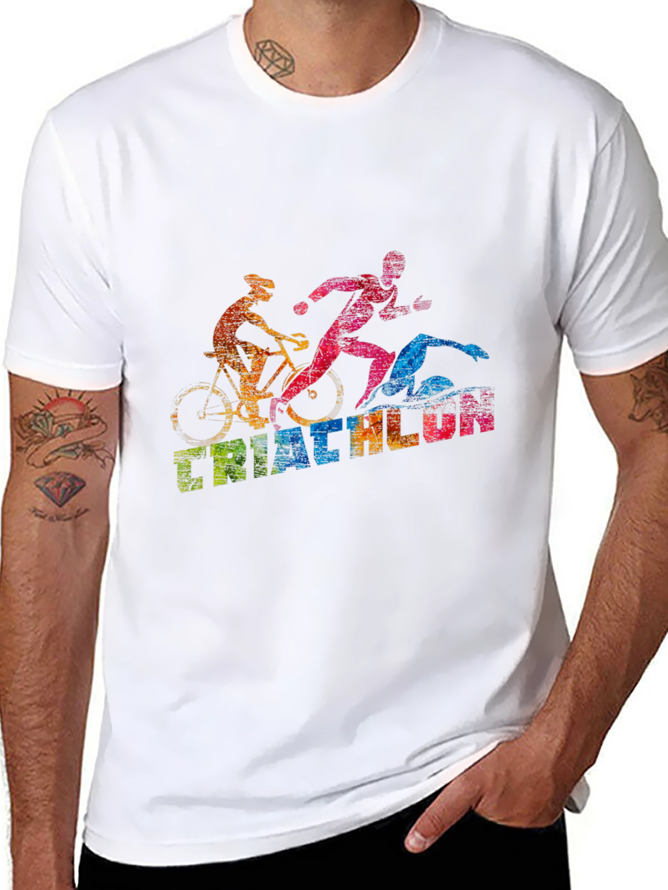 Triathlon T-Shirt: Swim Bike Run!