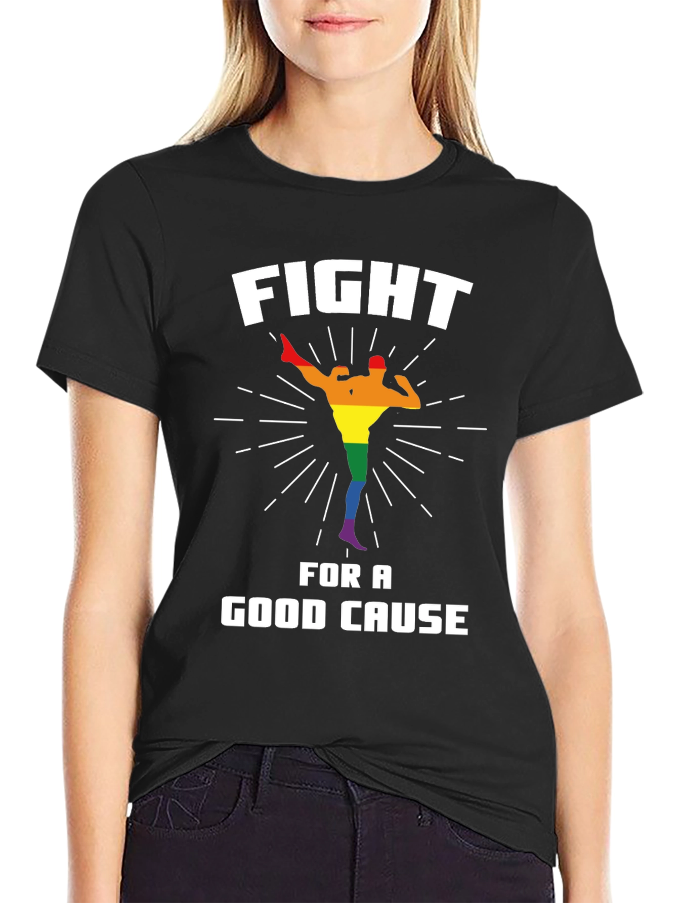 Fight For a Good Cause T-Shirt LGBTQ Pride
