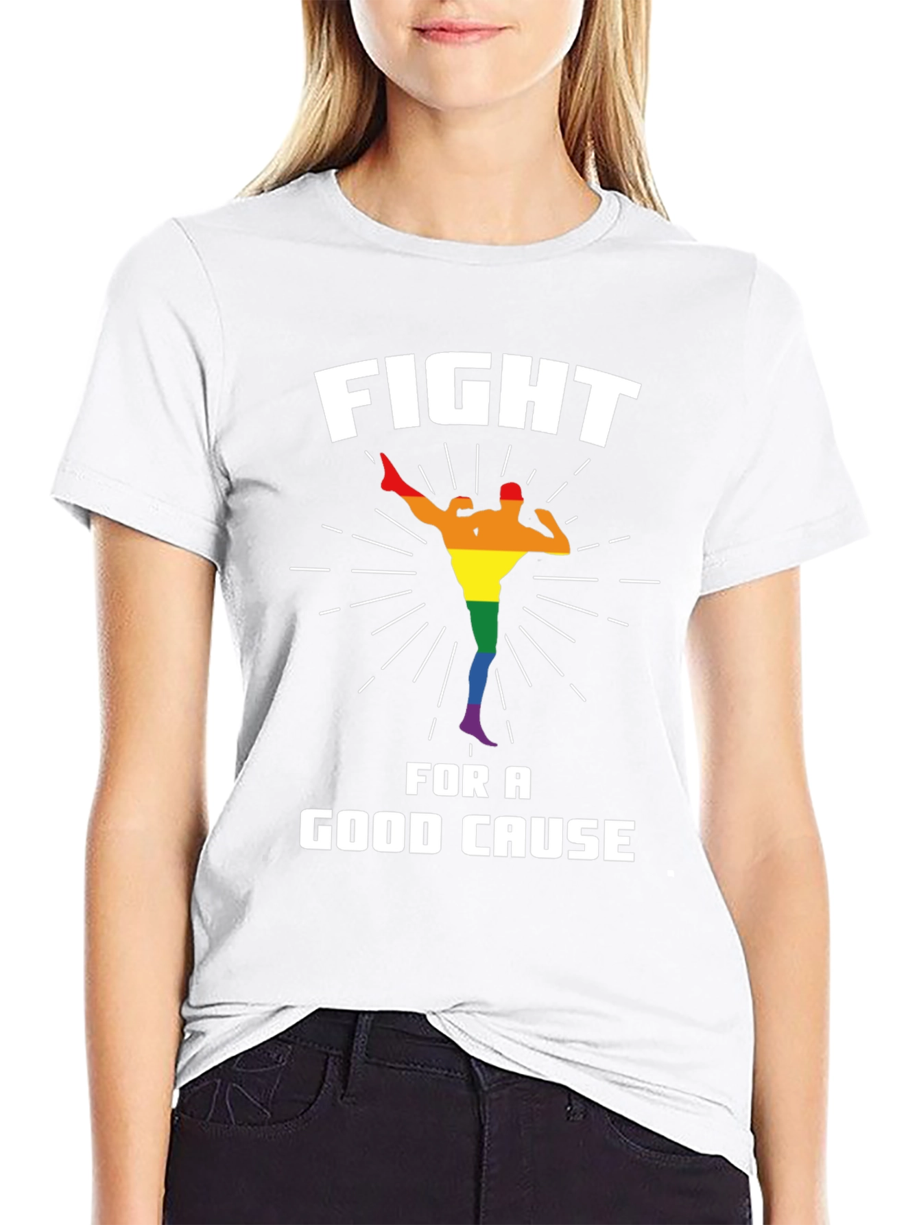 Fight For a Good Cause T-Shirt LGBTQ Pride
