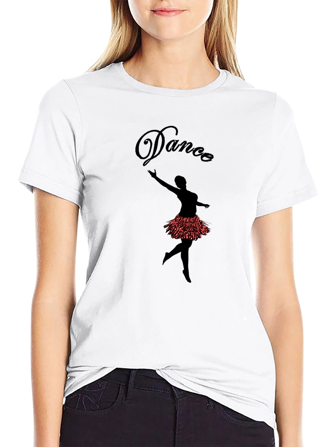 Dance Ballerina Graphic Tee - Mens Black T-Shirt