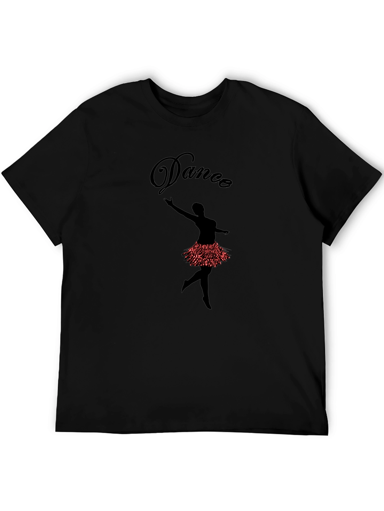 Dance Ballerina Graphic Tee - Mens Black T-Shirt