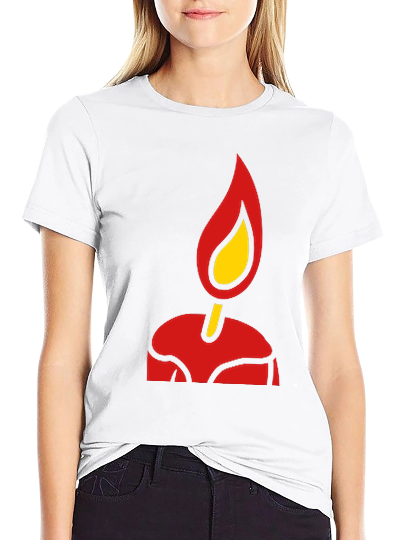 Flame Graphic Tee - Bold Stylish Black T-Shirt