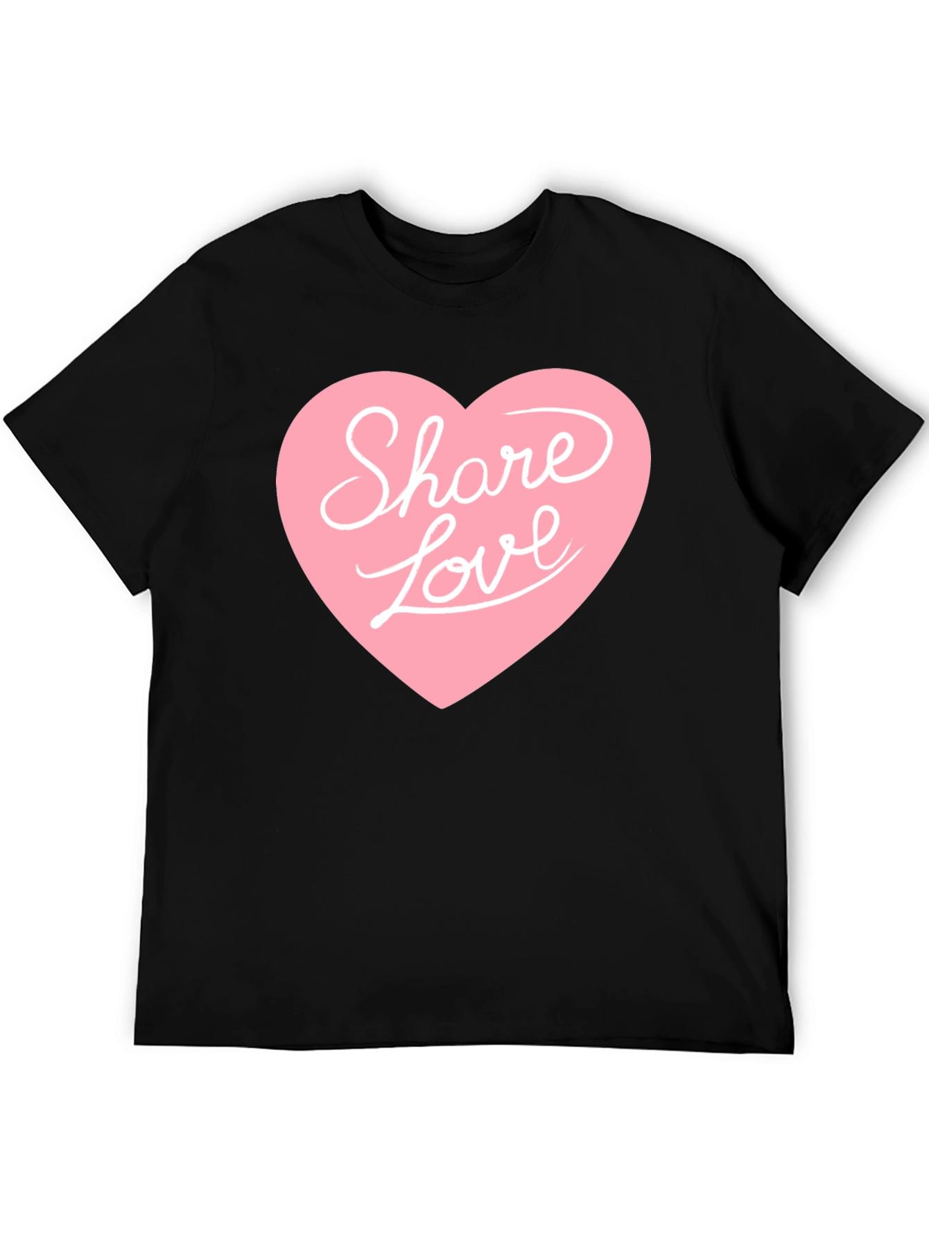 Share Love Graphic Tee - Black