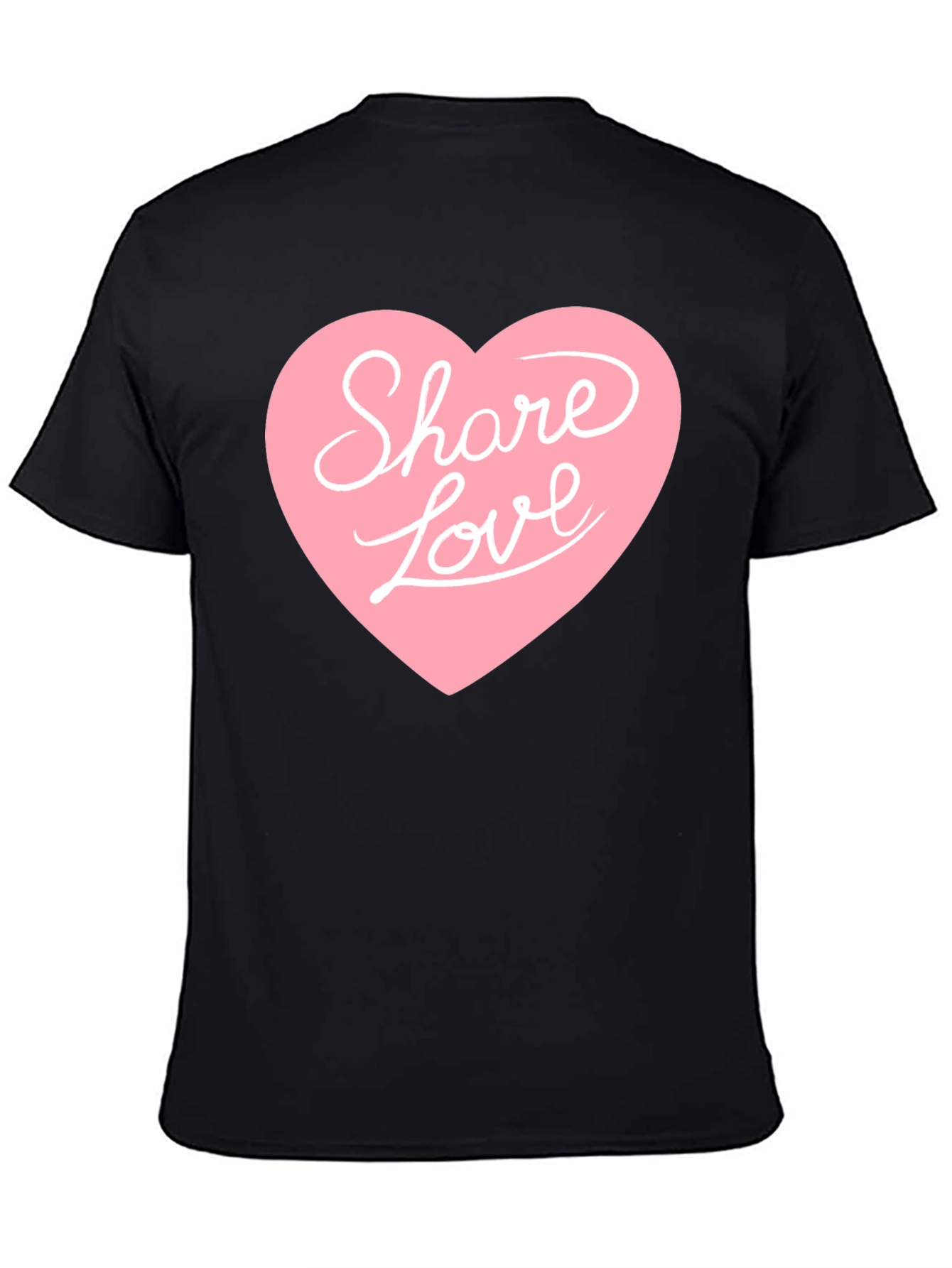 Share Love Graphic Tee - Black