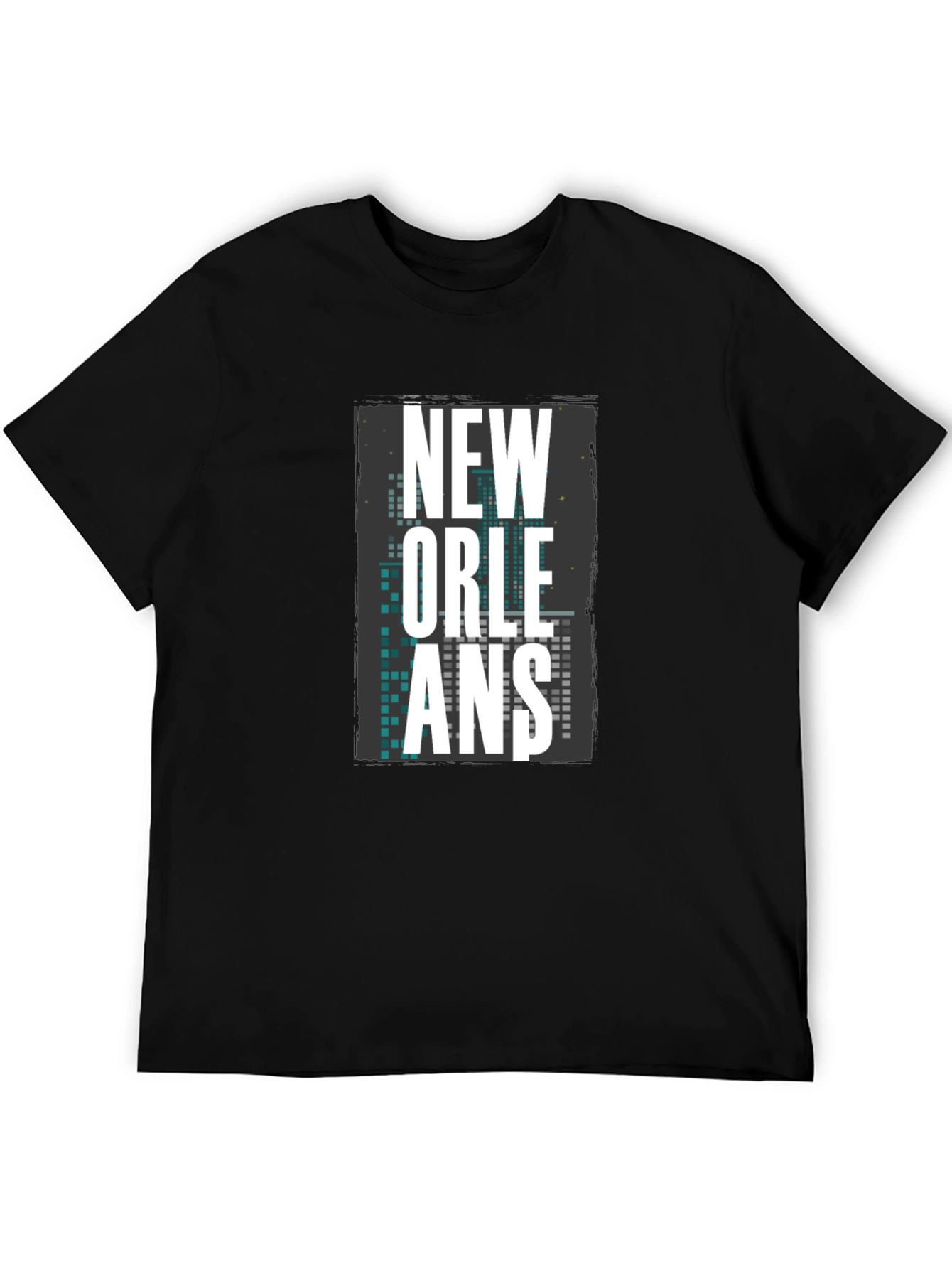 New Orleans Graphic T-Shirt - Mens Black Tee
