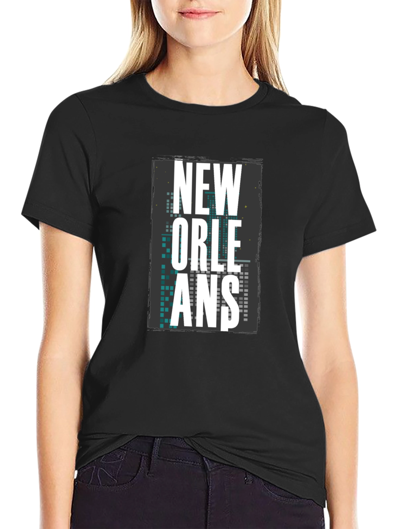 New Orleans Graphic T-Shirt - Mens Black Tee