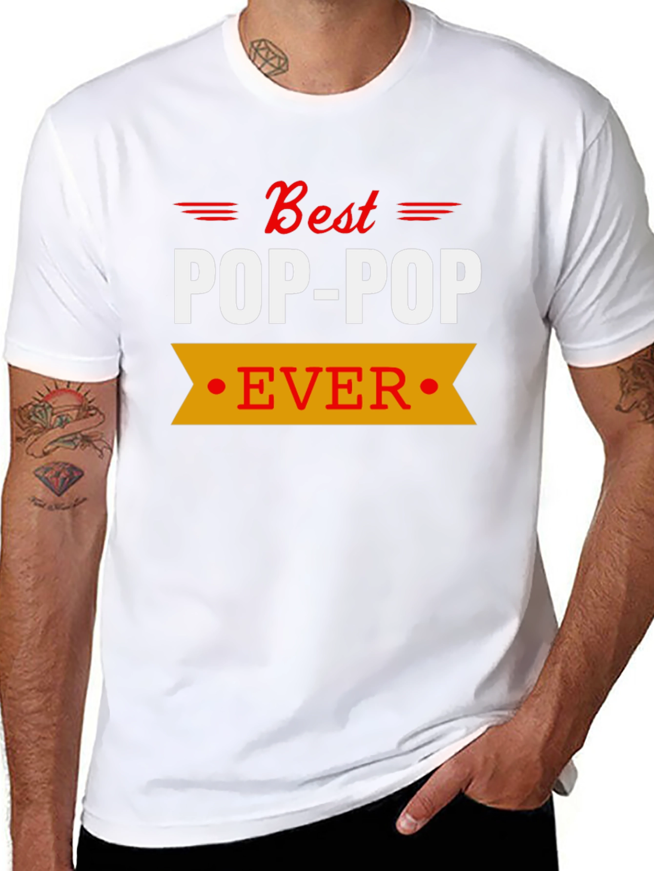Best Pop-Pop Ever T-Shirt Grandfather Gift