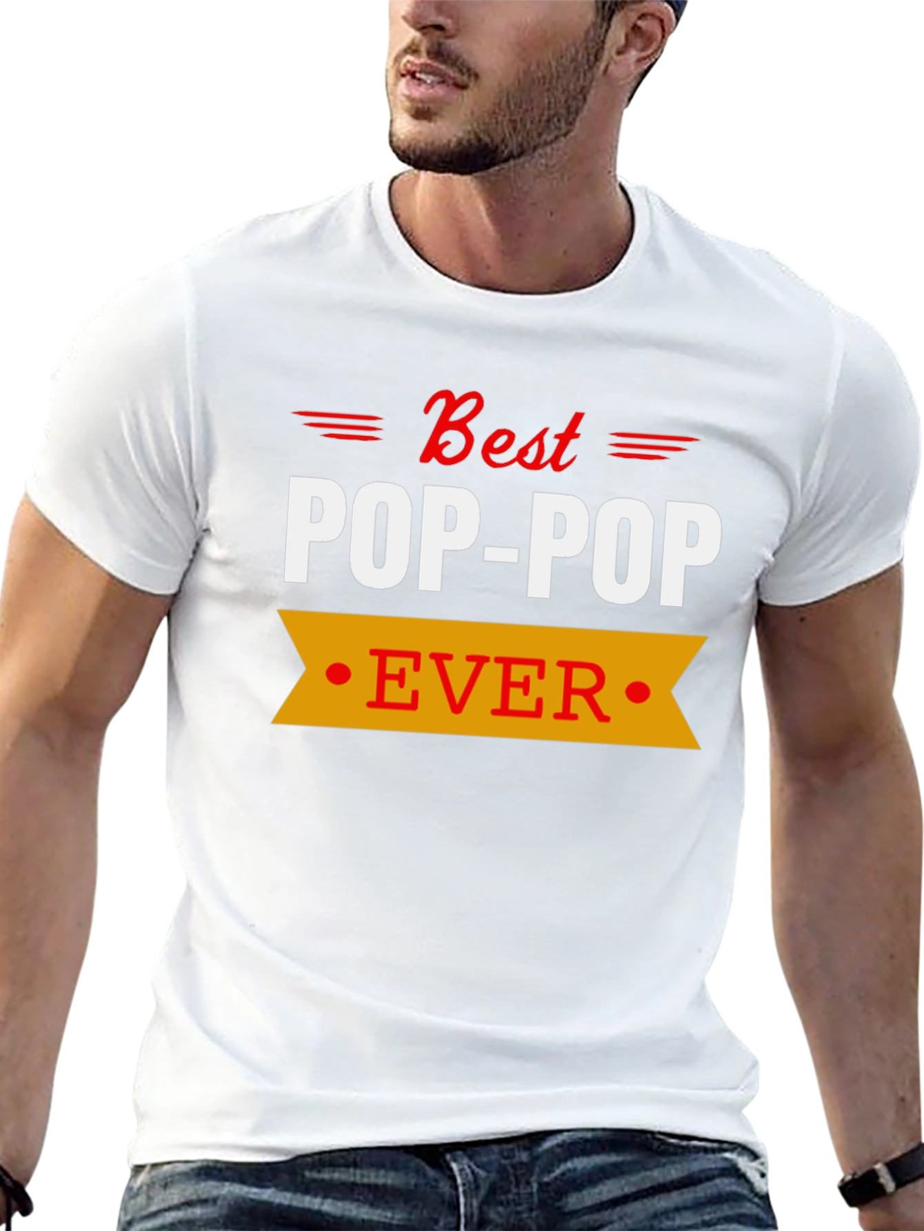 Best Pop-Pop Ever T-Shirt Grandfather Gift