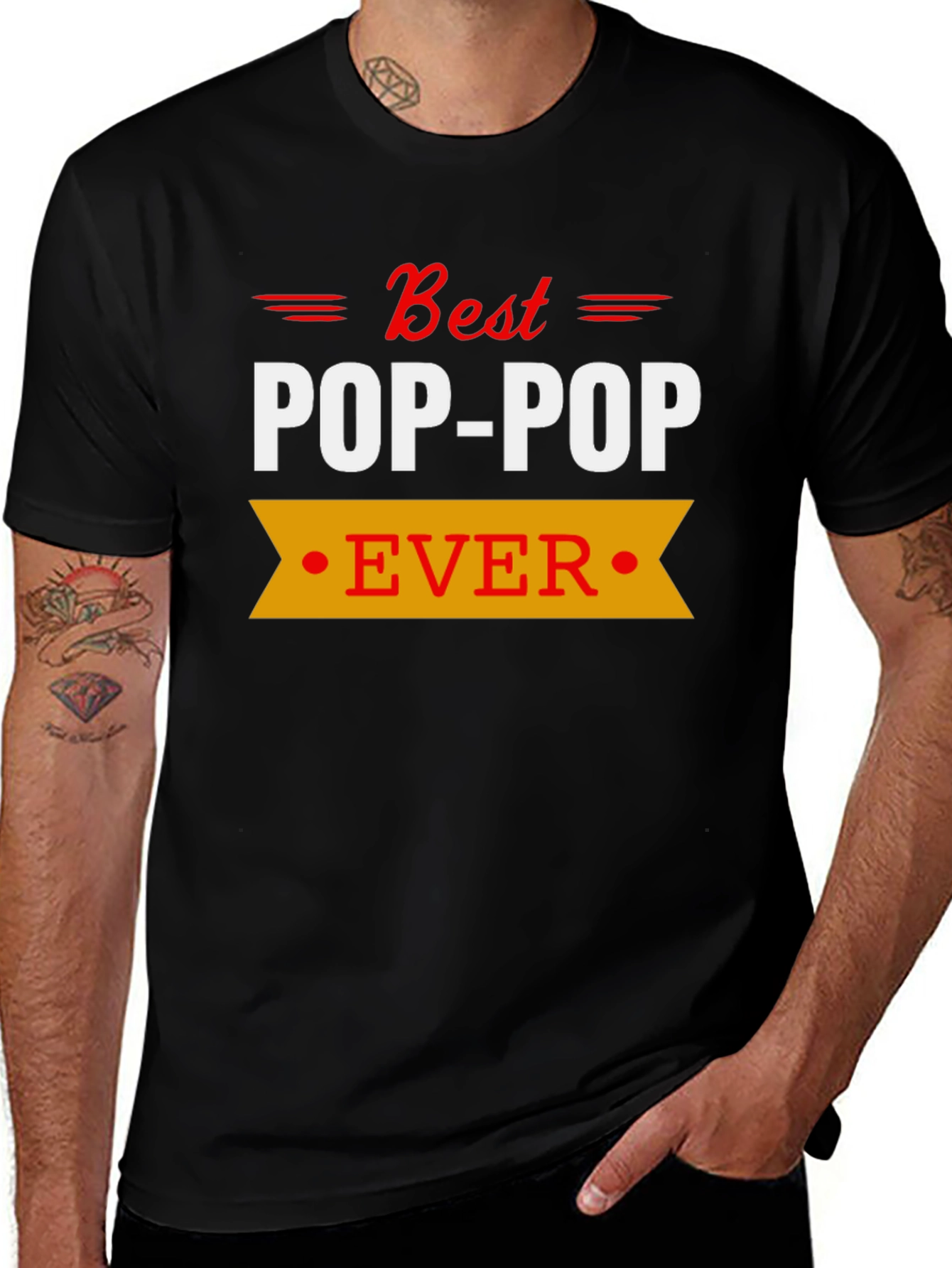 Best Pop-Pop Ever T-Shirt Grandfather Gift