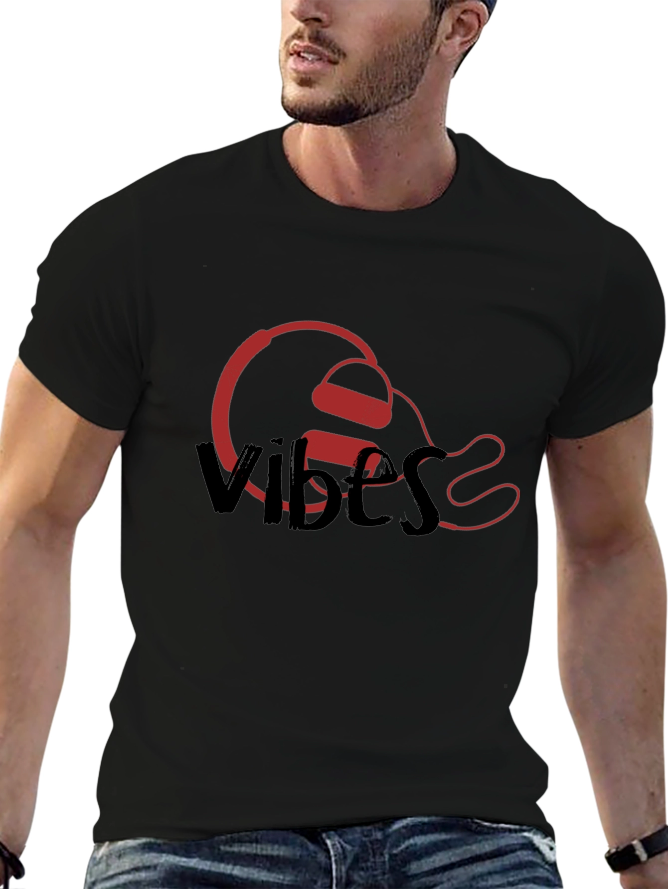 Vibes Headphones Graphic Tee - Stylish Casual Wear