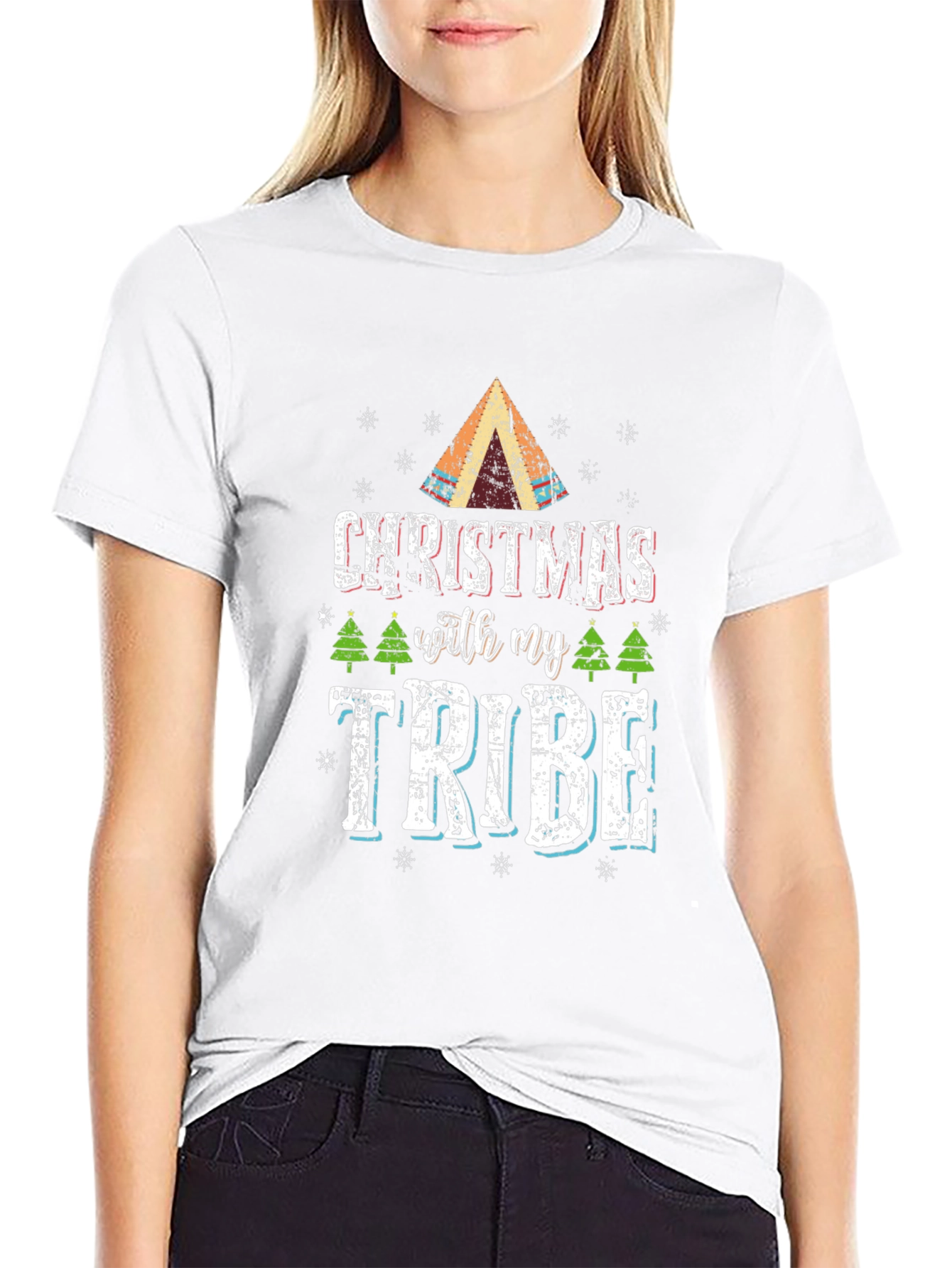 Christmas With My Tribe T-Shirt
