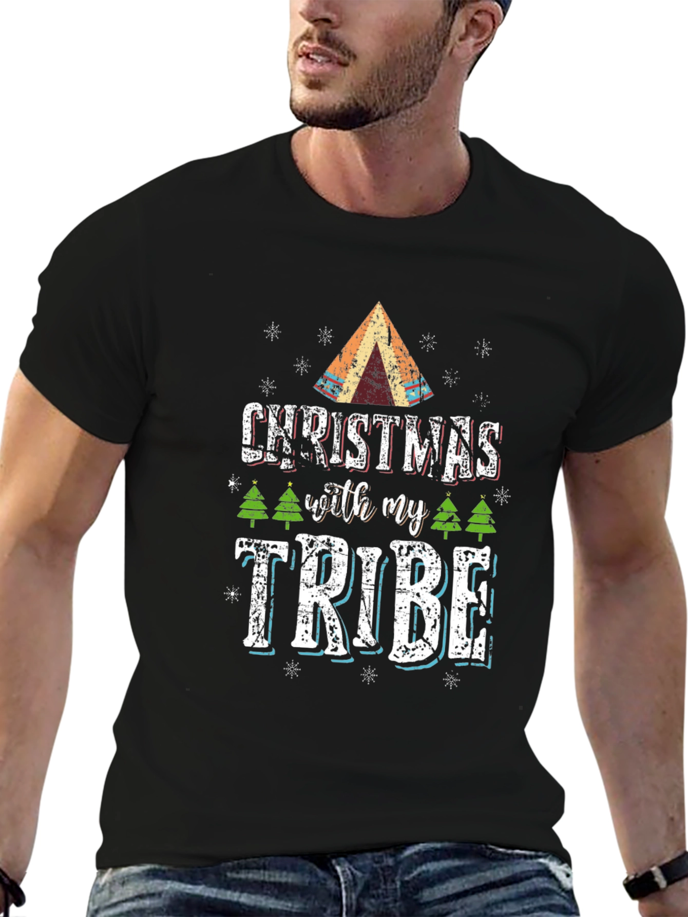 Christmas With My Tribe T-Shirt