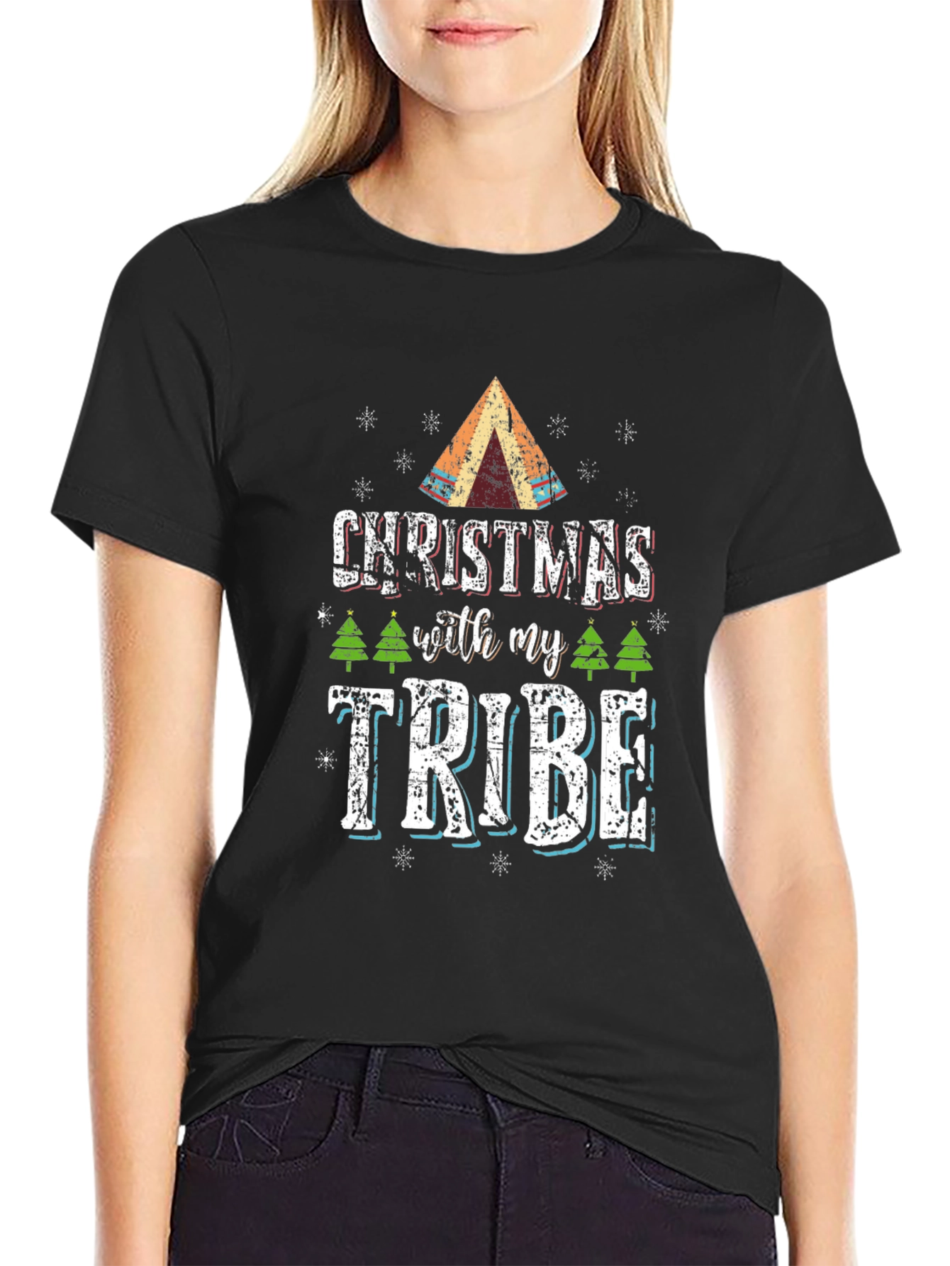 Christmas With My Tribe T-Shirt