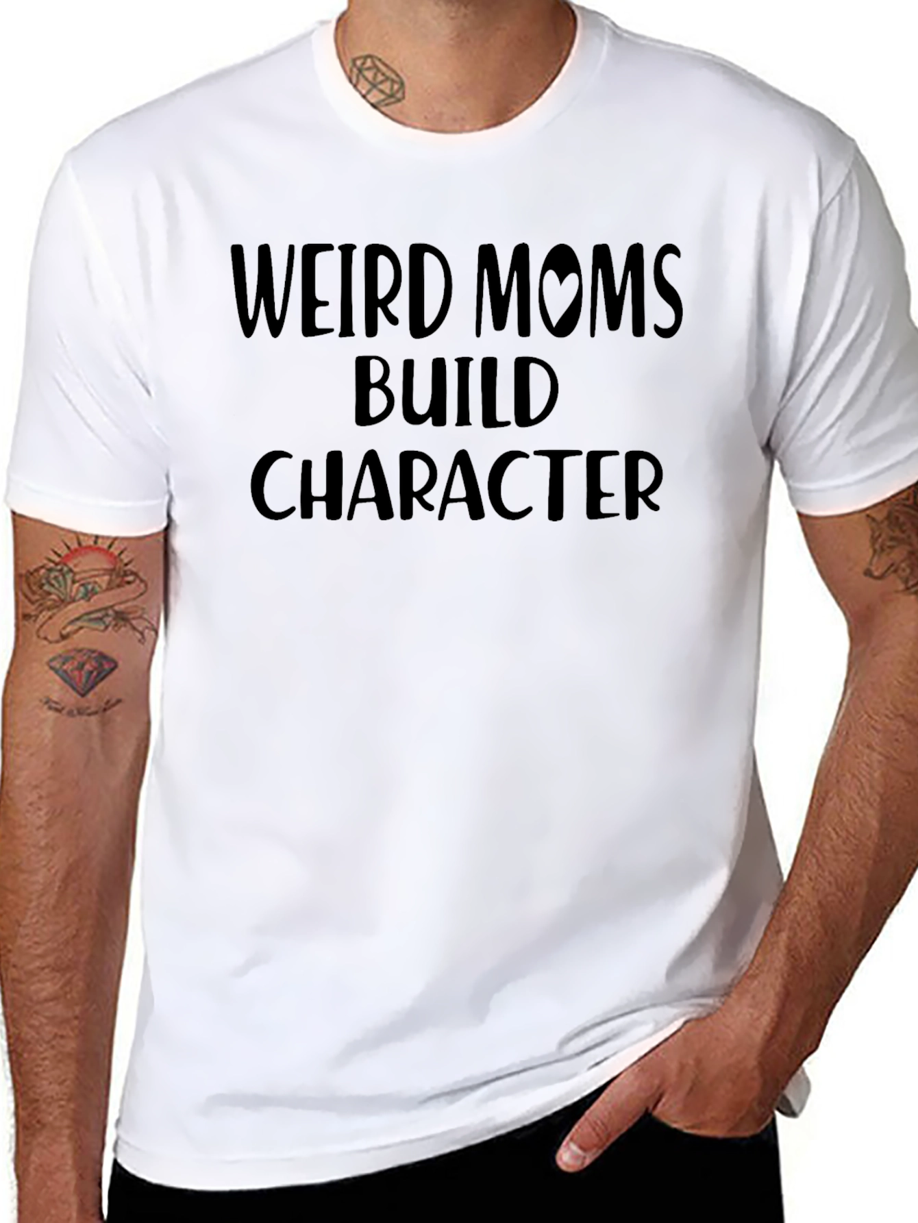 Weird Moms Build Character T-Shirt