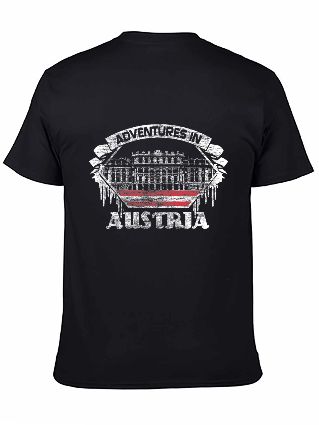 Adventures in Austria Black Graphic T-Shirt