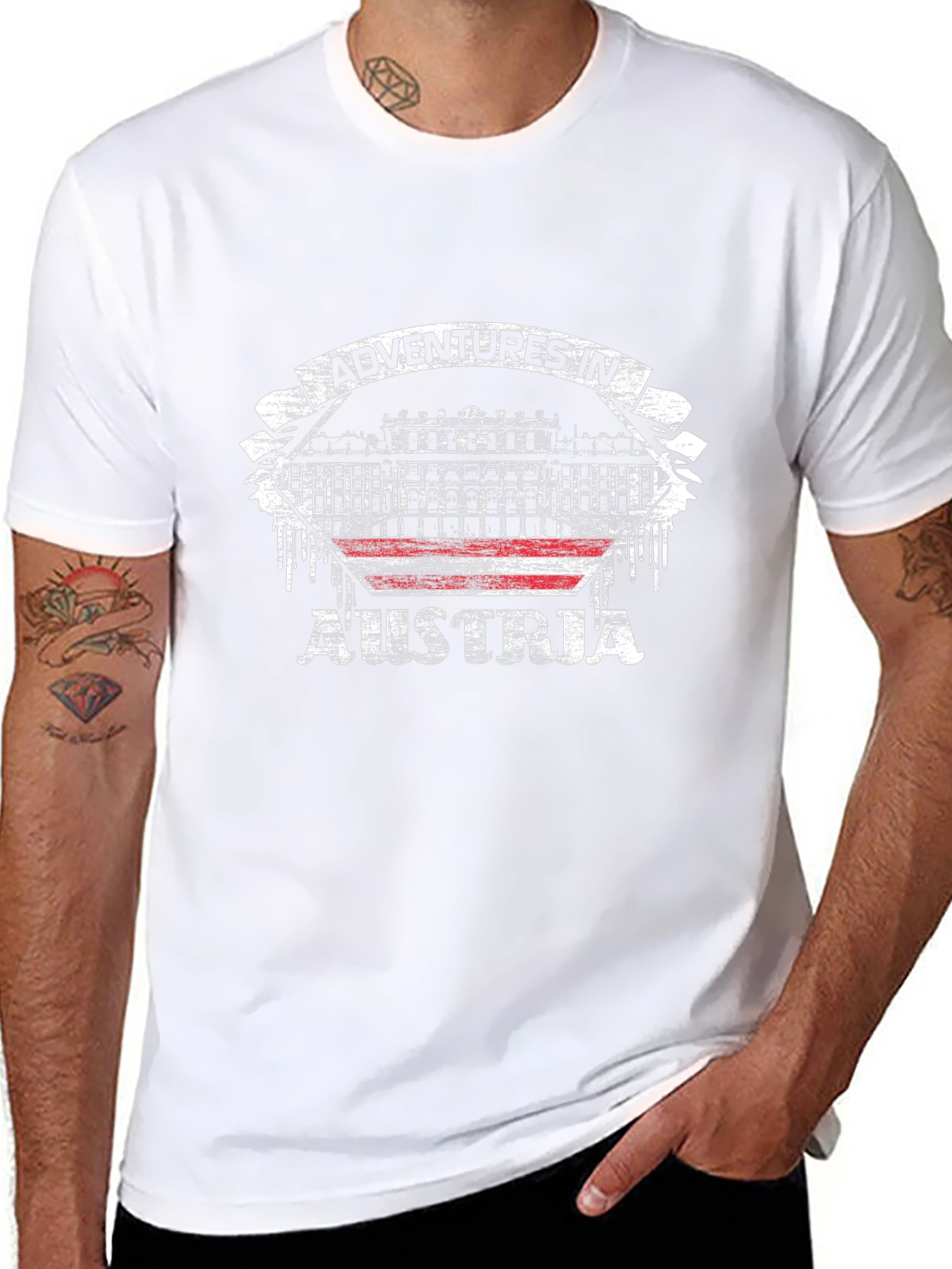 Adventures in Austria Black Graphic T-Shirt
