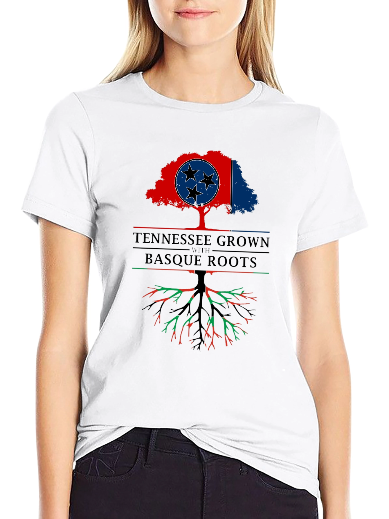 Tennessee Grown with Basque Roots Graphic T-Shirt