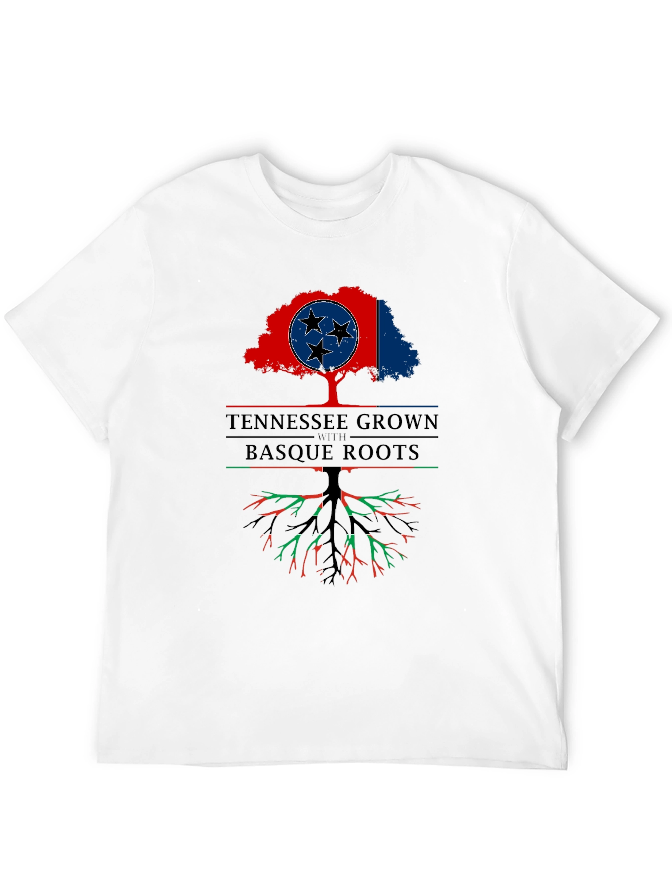 Tennessee Grown with Basque Roots Graphic T-Shirt