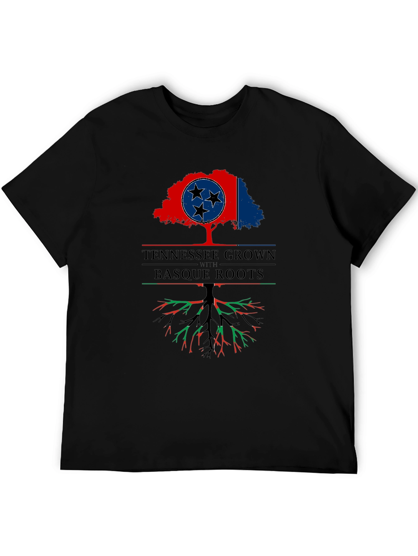 Tennessee Grown with Basque Roots Graphic T-Shirt