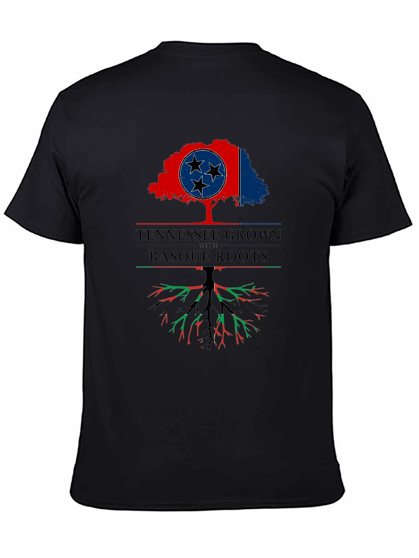 Tennessee Grown with Basque Roots Graphic T-Shirt