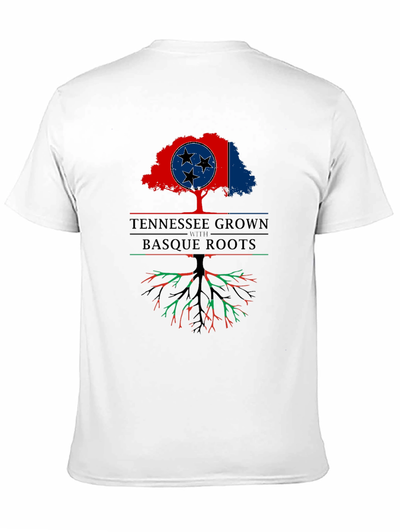 Tennessee Grown with Basque Roots Graphic T-Shirt