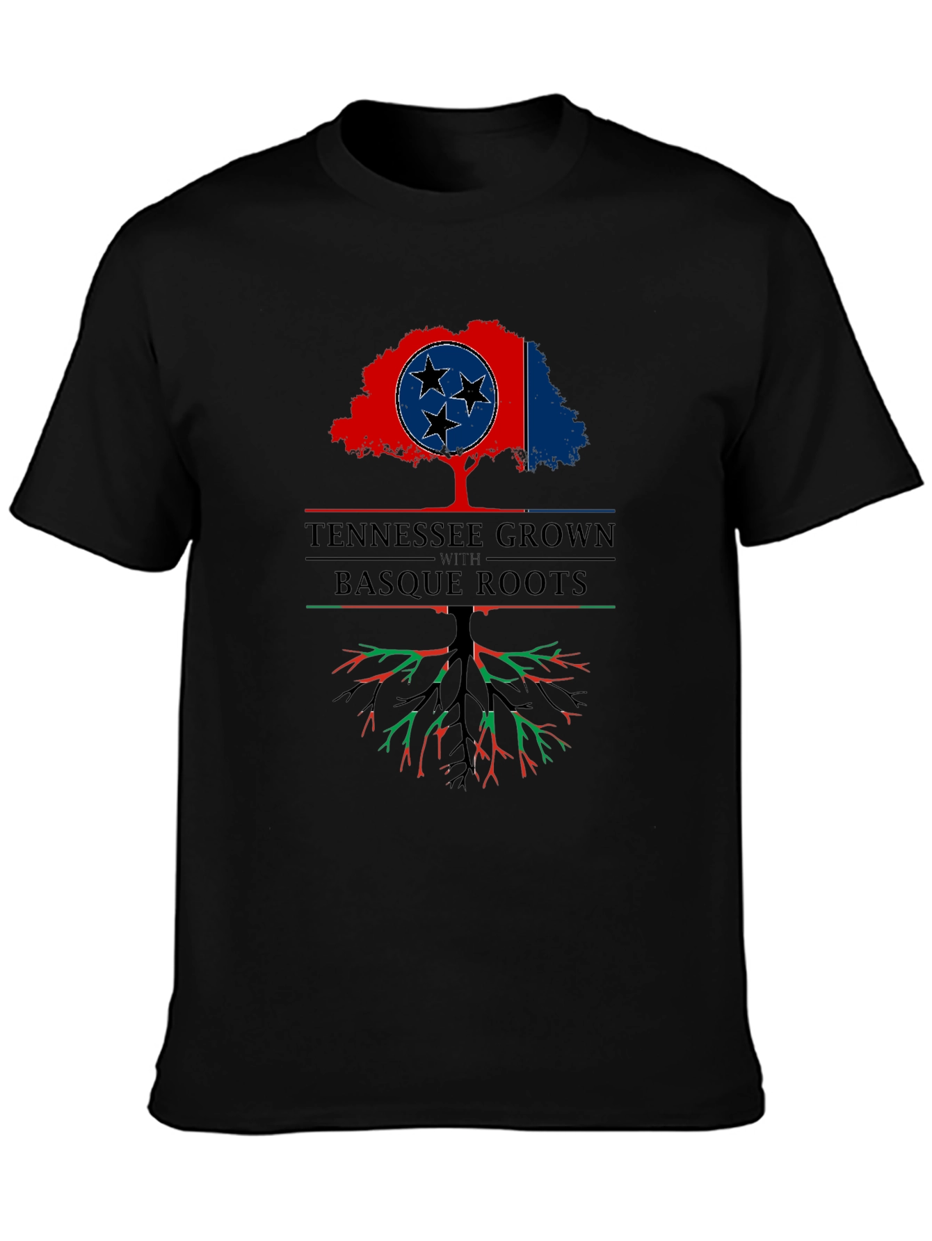Tennessee Grown with Basque Roots Graphic T-Shirt