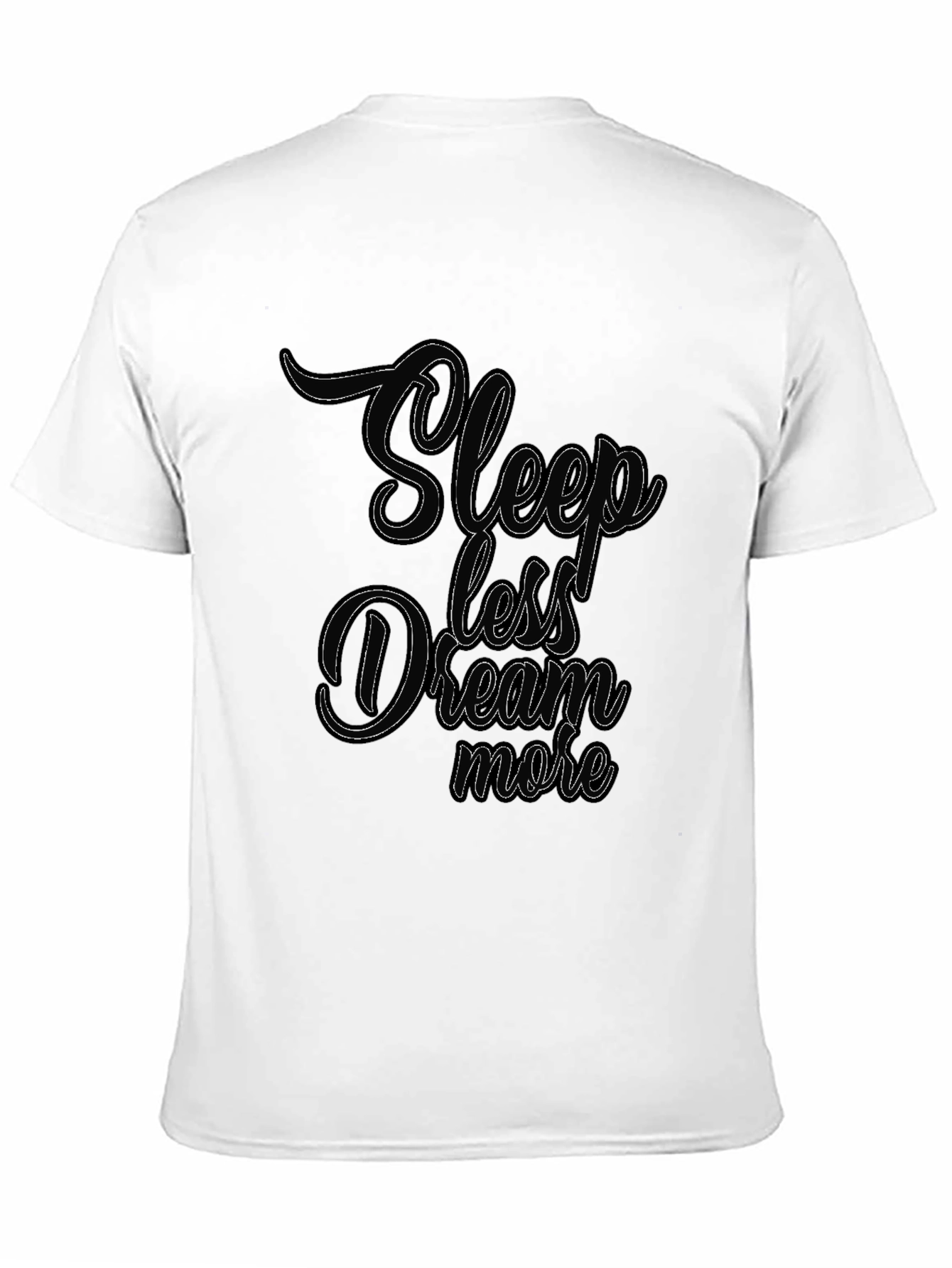 Sleep Less Dream More Black Graphic Tee