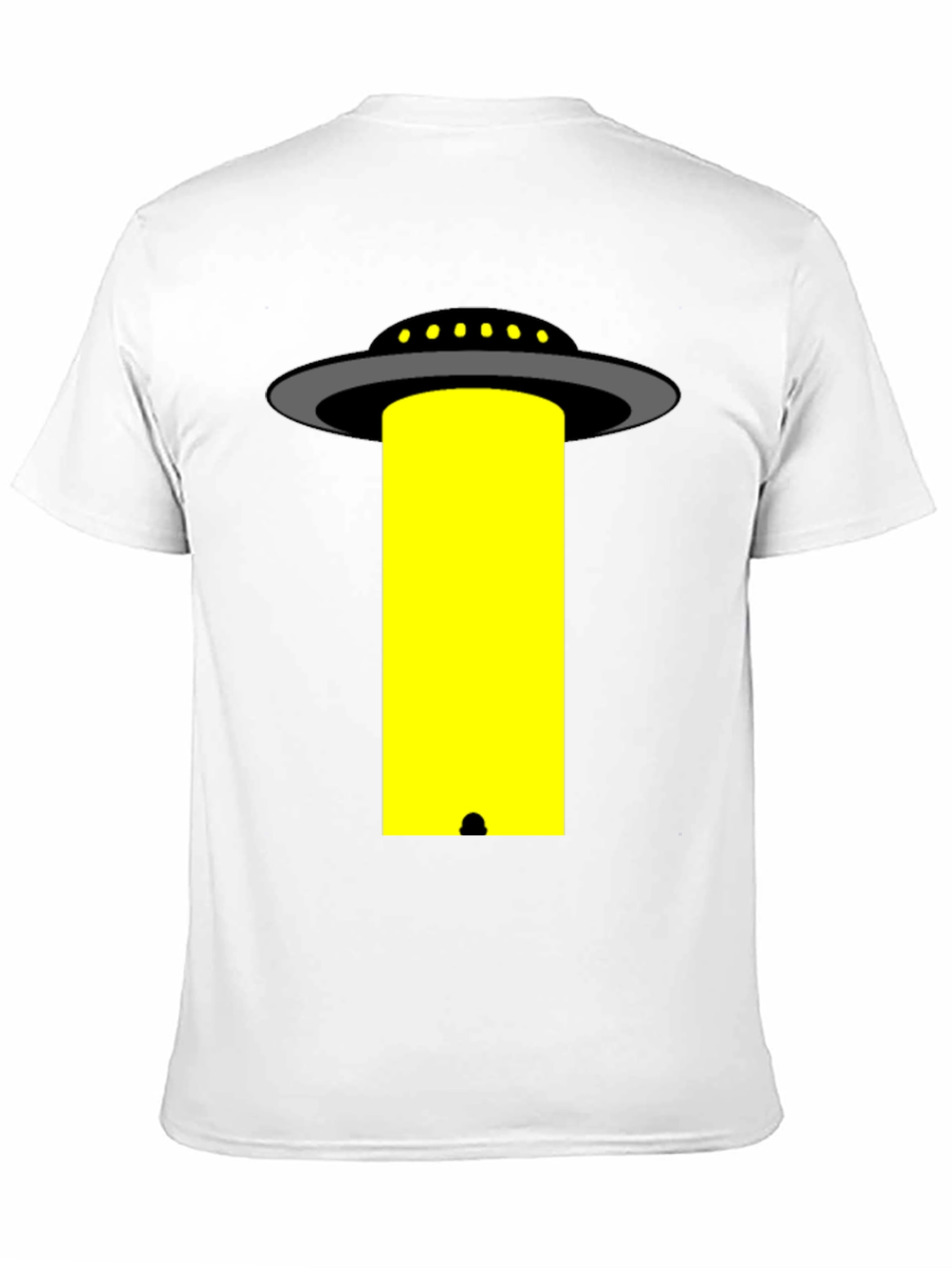 UFO Abduction T-Shirt - Black Cotton Graphic Tee
