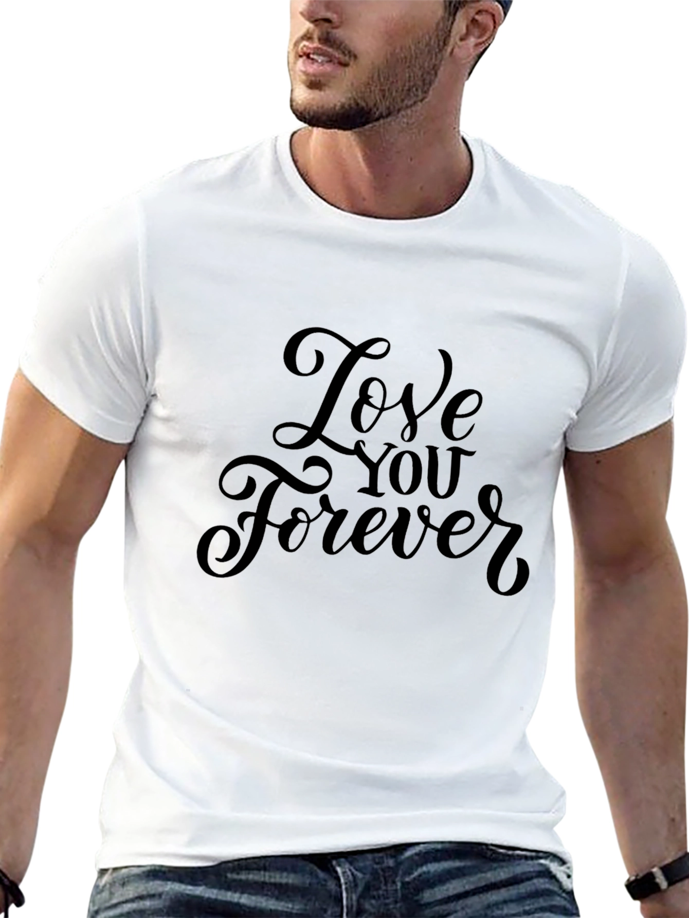 Love You Forever Black Graphic Tee