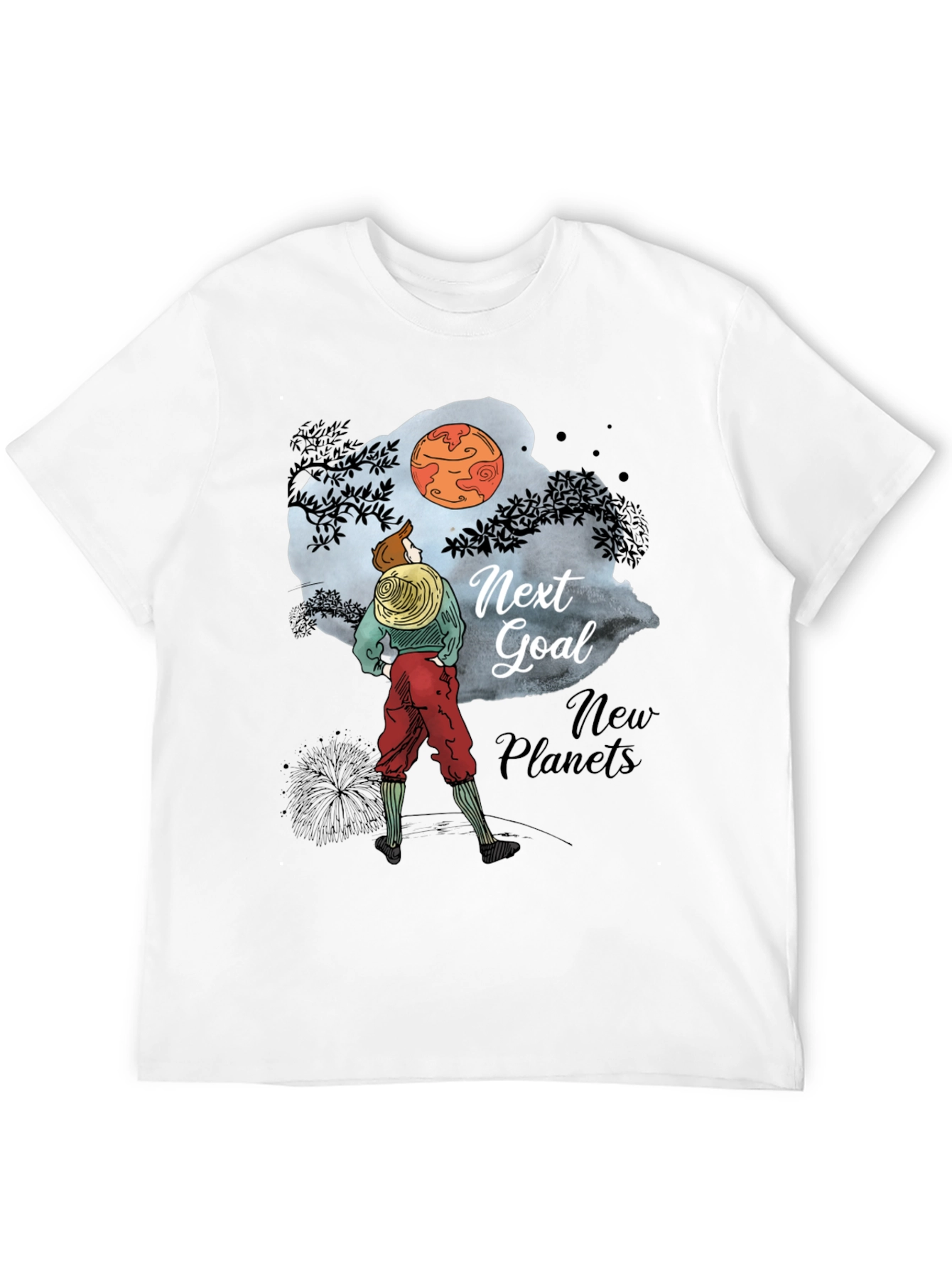 Next Goal New Planets Graphic T-Shirt