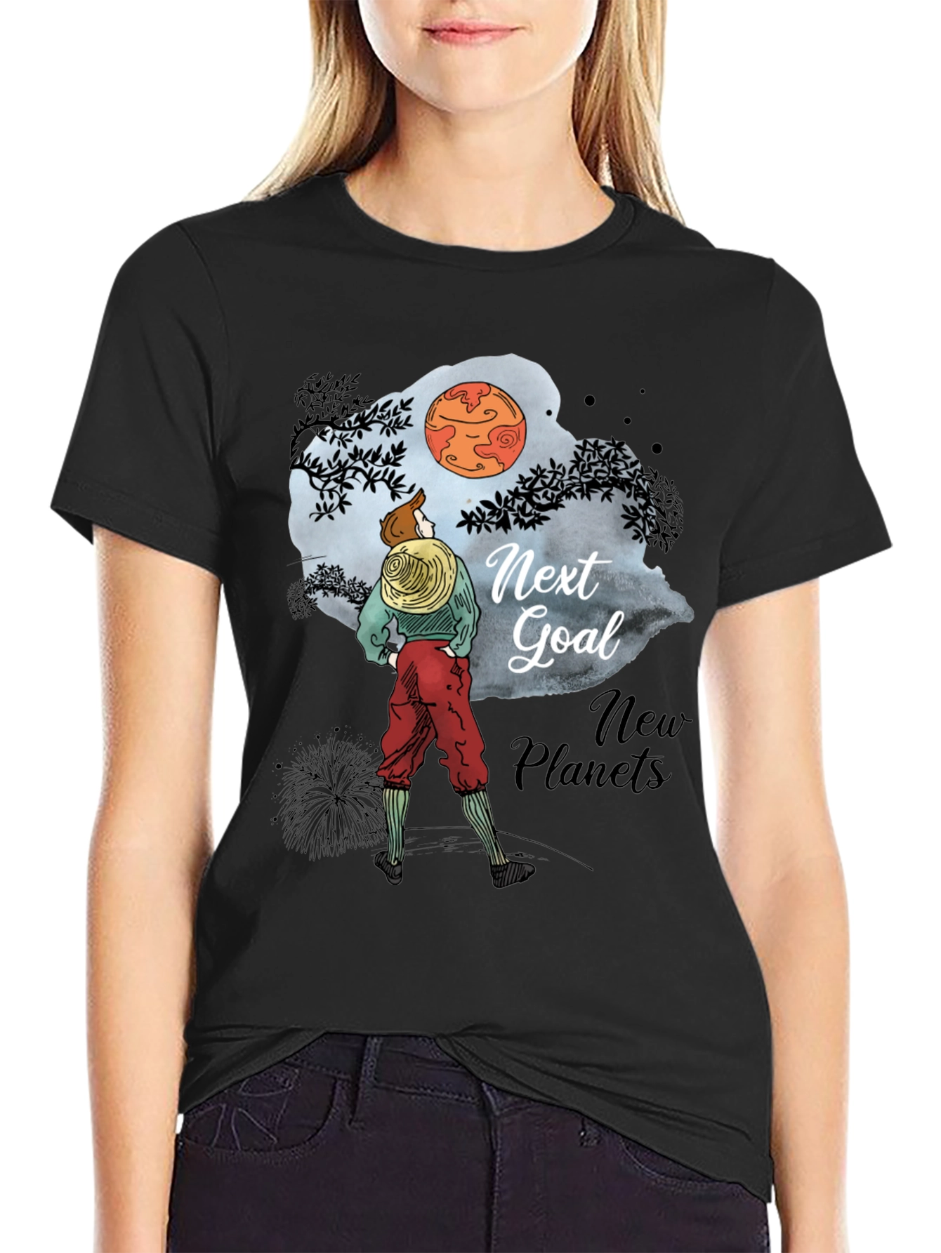 Next Goal New Planets Graphic T-Shirt