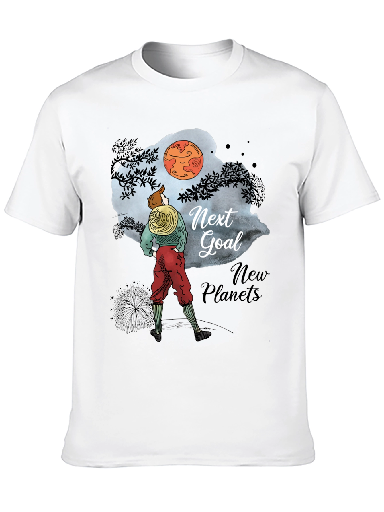 Next Goal New Planets Graphic T-Shirt