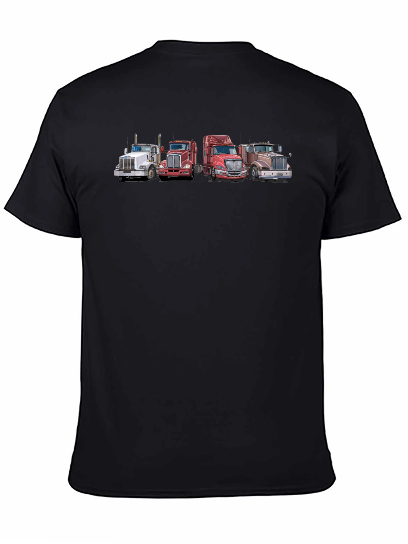 Truck Lineup Graphic Tee - Classic Trucker Style