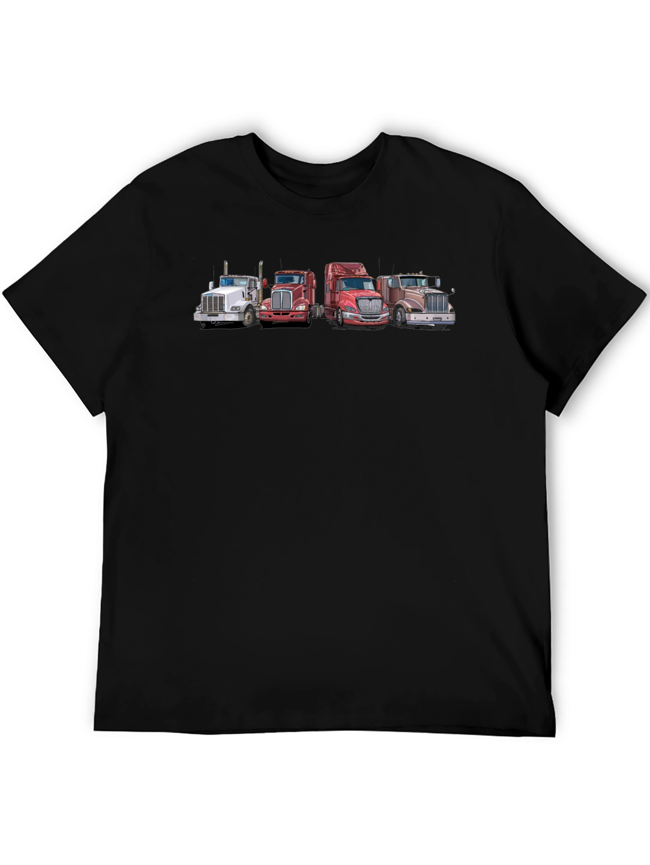 Truck Lineup Graphic Tee - Classic Trucker Style
